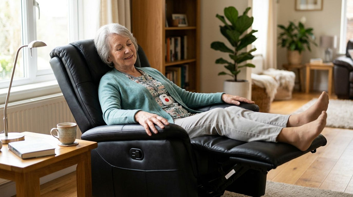 Pairing a zero gravity recliner with a medical alert pendant