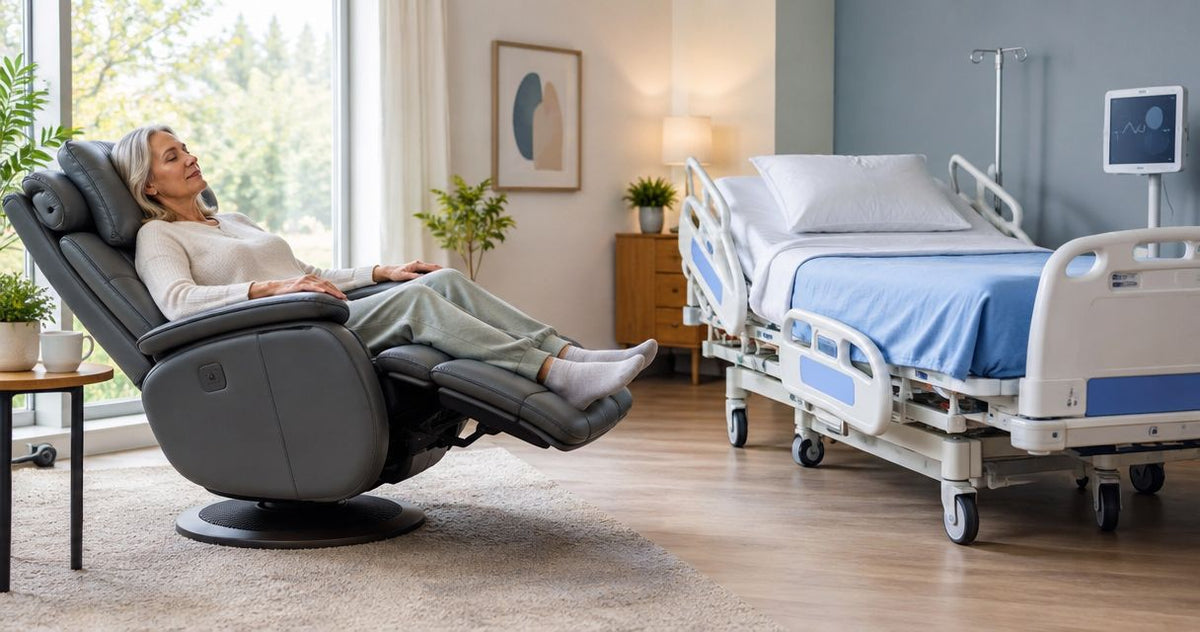 Can a zero gravity recliner replace a hospital bed?