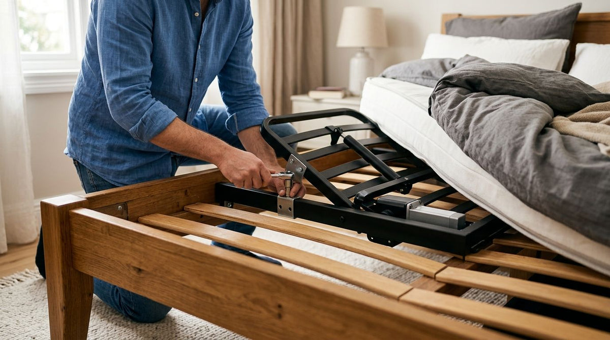 Fitting an adjustable bed backrest to your existing bed frame