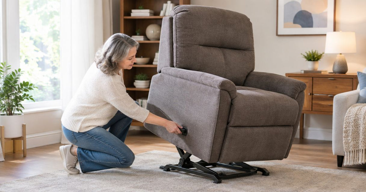 Can you manually operate a power lift recliner if the power fails?