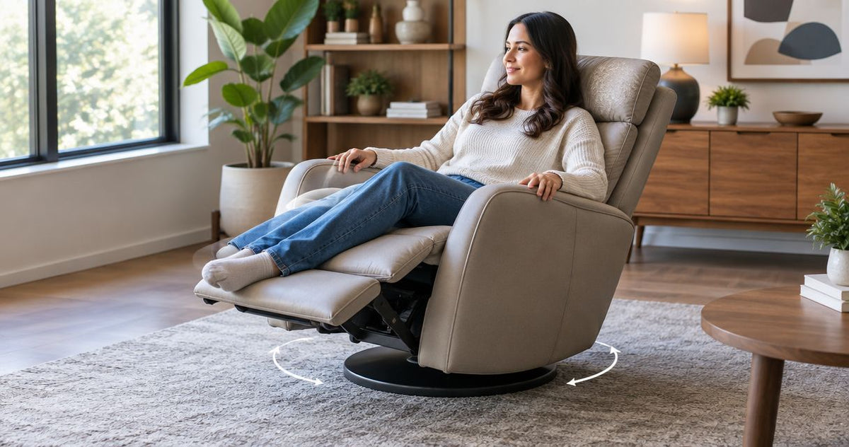 Can a swivel rocker recliner rock and swivel at the same time?