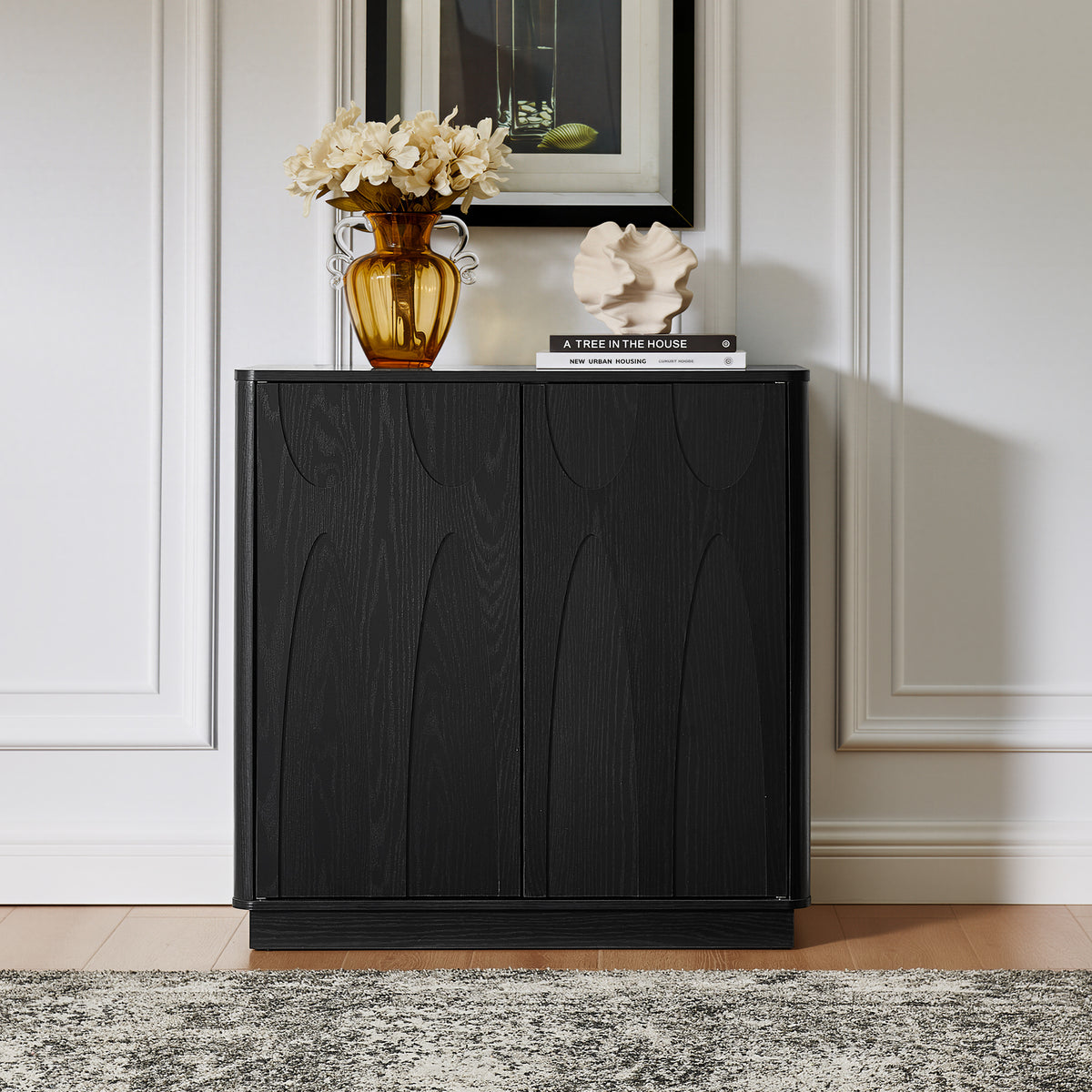 Modern 2-Door Freestanding Storage Cabinet