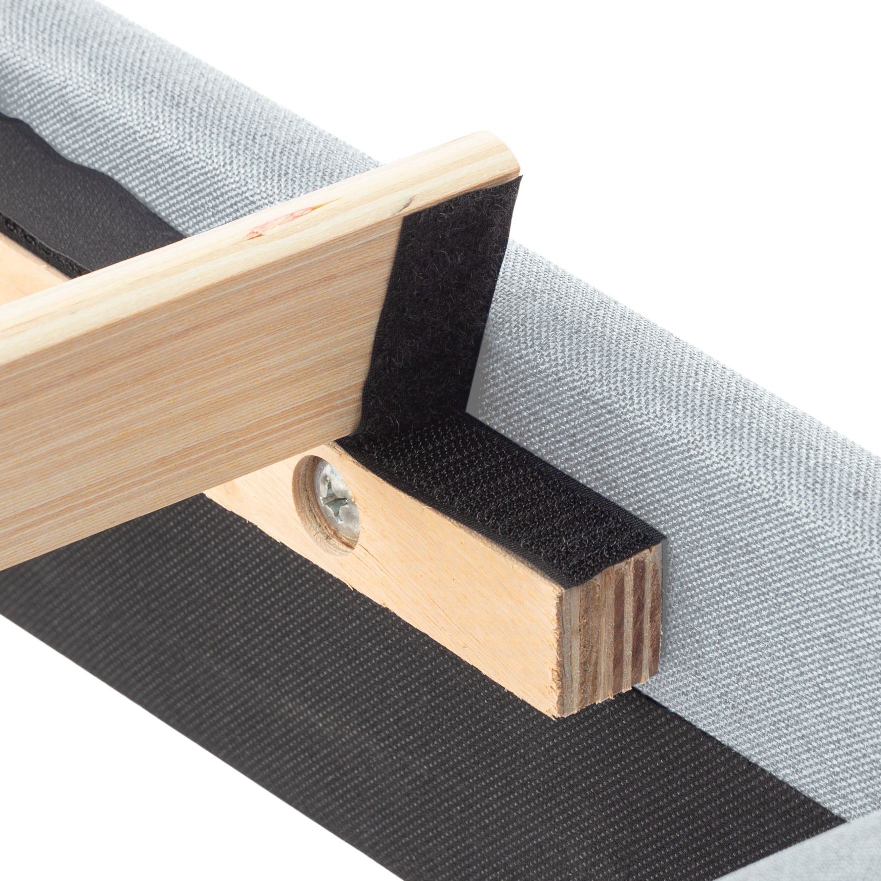 Queen Upholstered Platform Bed Frame – Easy Assembly, Light Gray