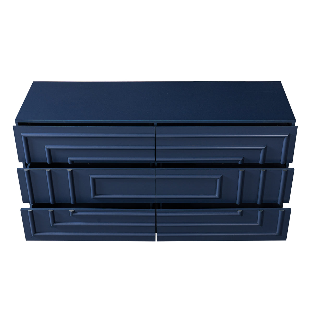 57.2" 6-Drawer Modern Dresser