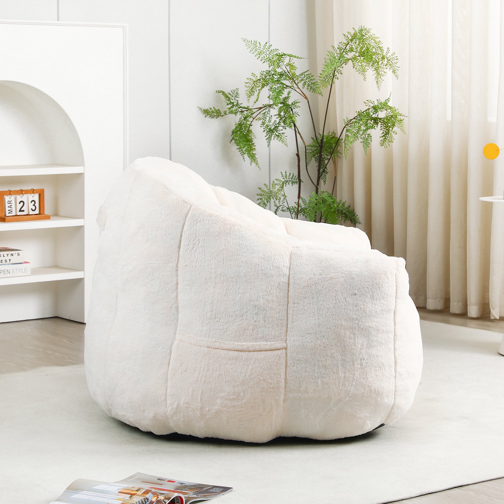 Bean Bag Chair with Armrests