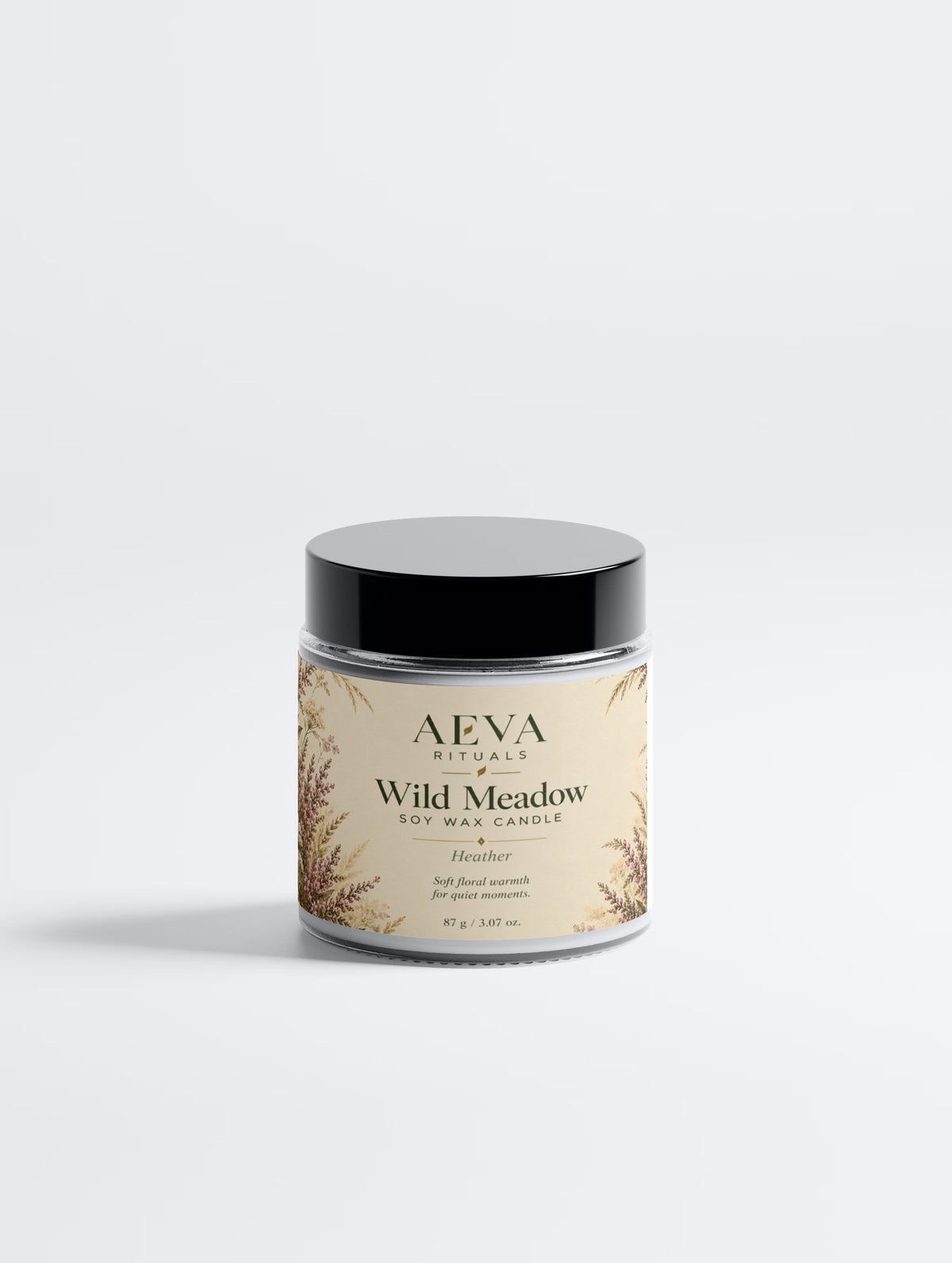 Soy Wax Candle, Heather