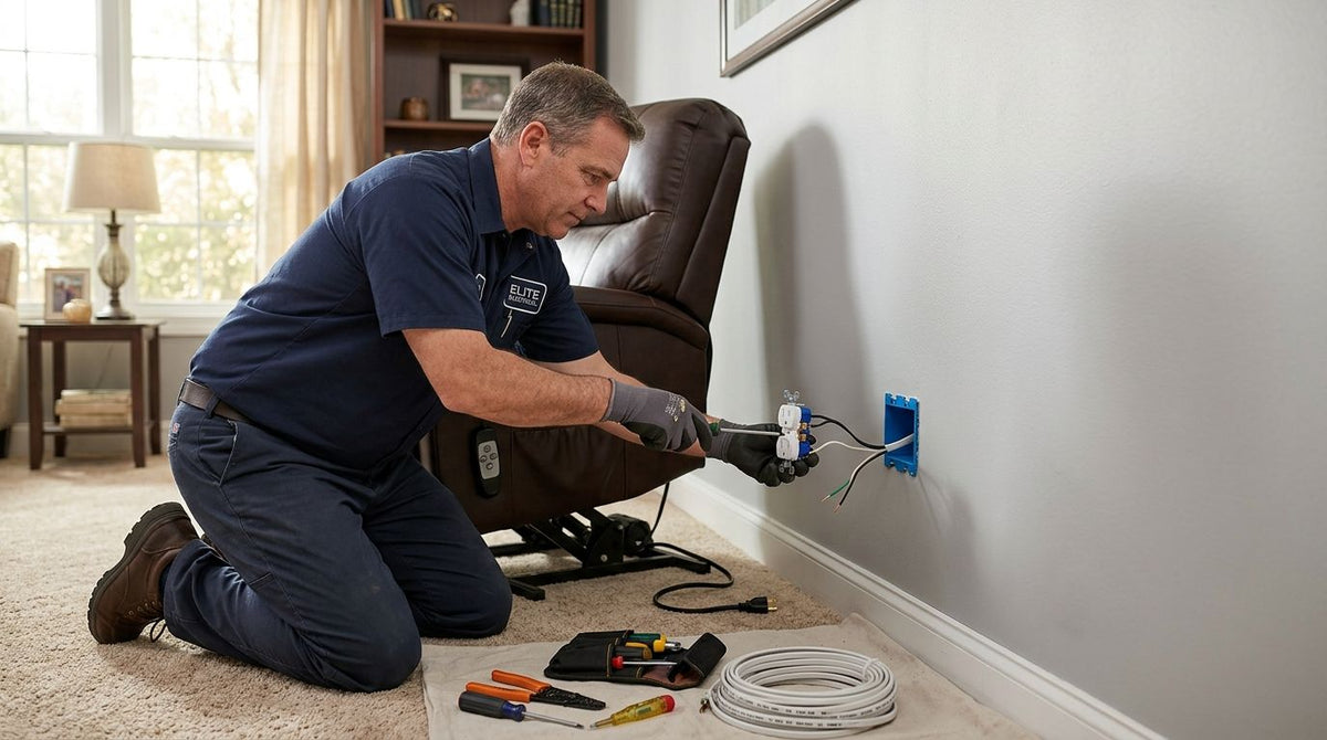 Wiring your home for a power lift recliner: outlet guide