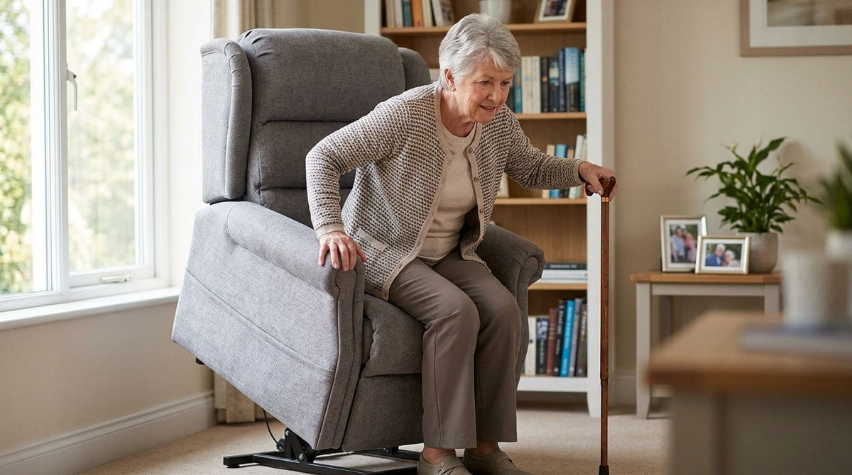 Can a lift chair help someone stand without caregiver help?