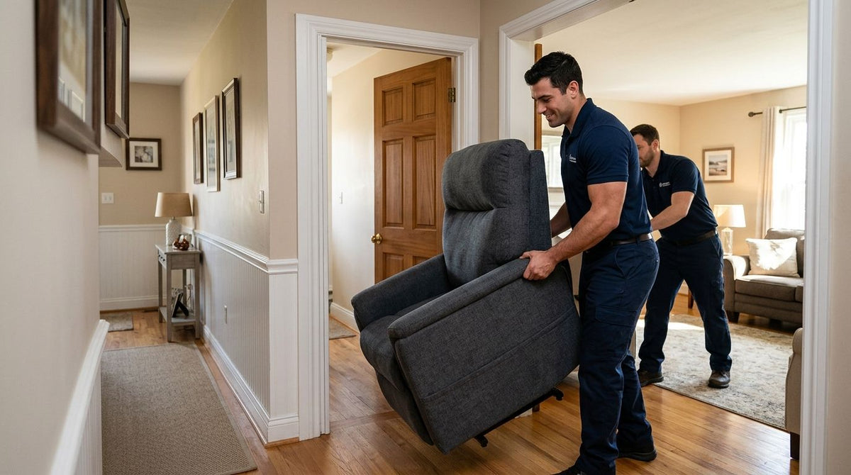 Can a lift chair fit through a standard doorway?