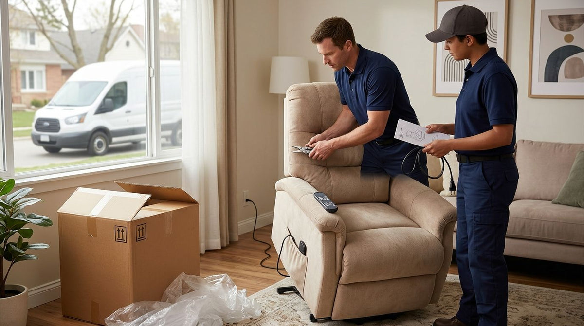 Is delivery and assembly included when buying a lift chair online?