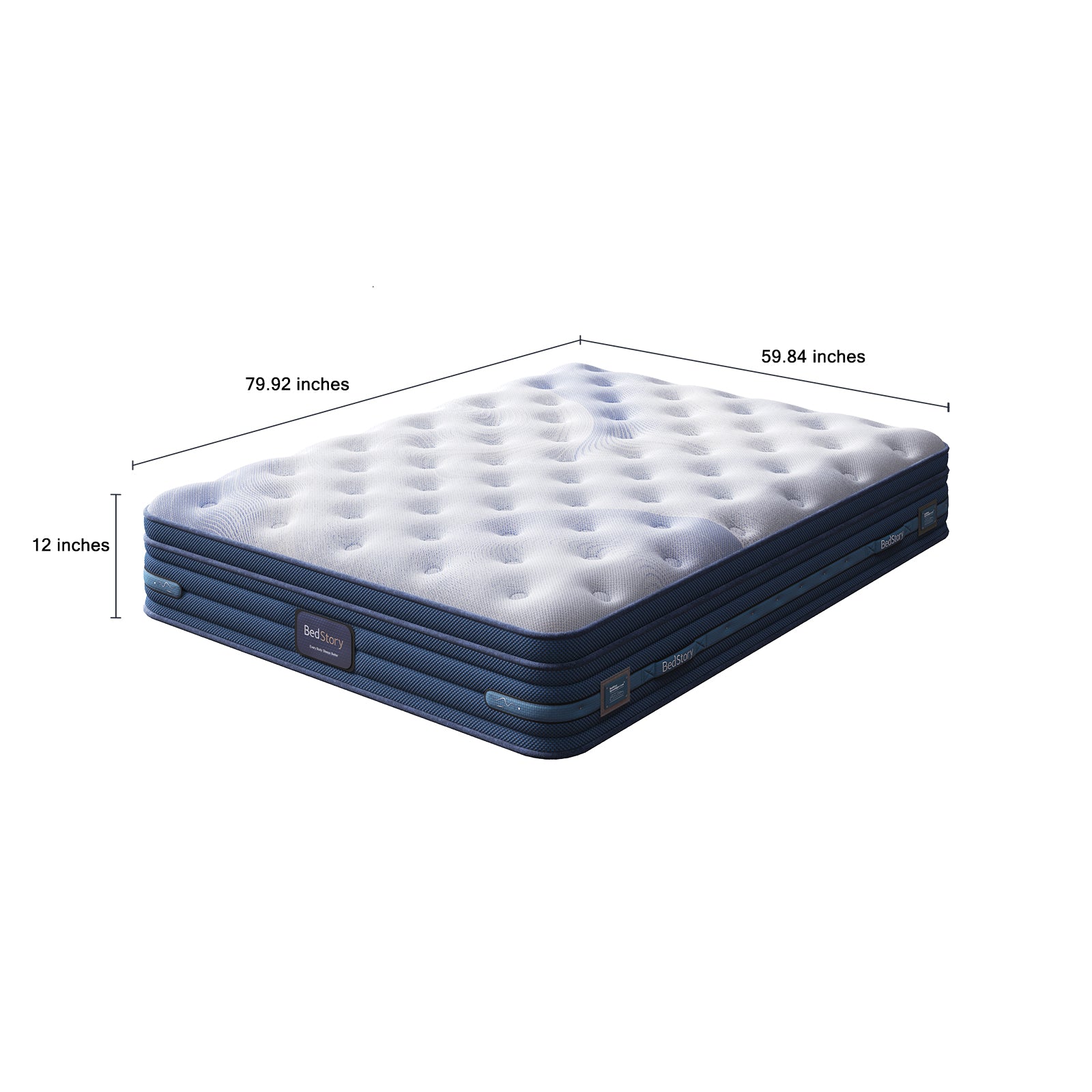BedStory SpineAlign 12" Queen Firm Cooling Hybrid Mattress