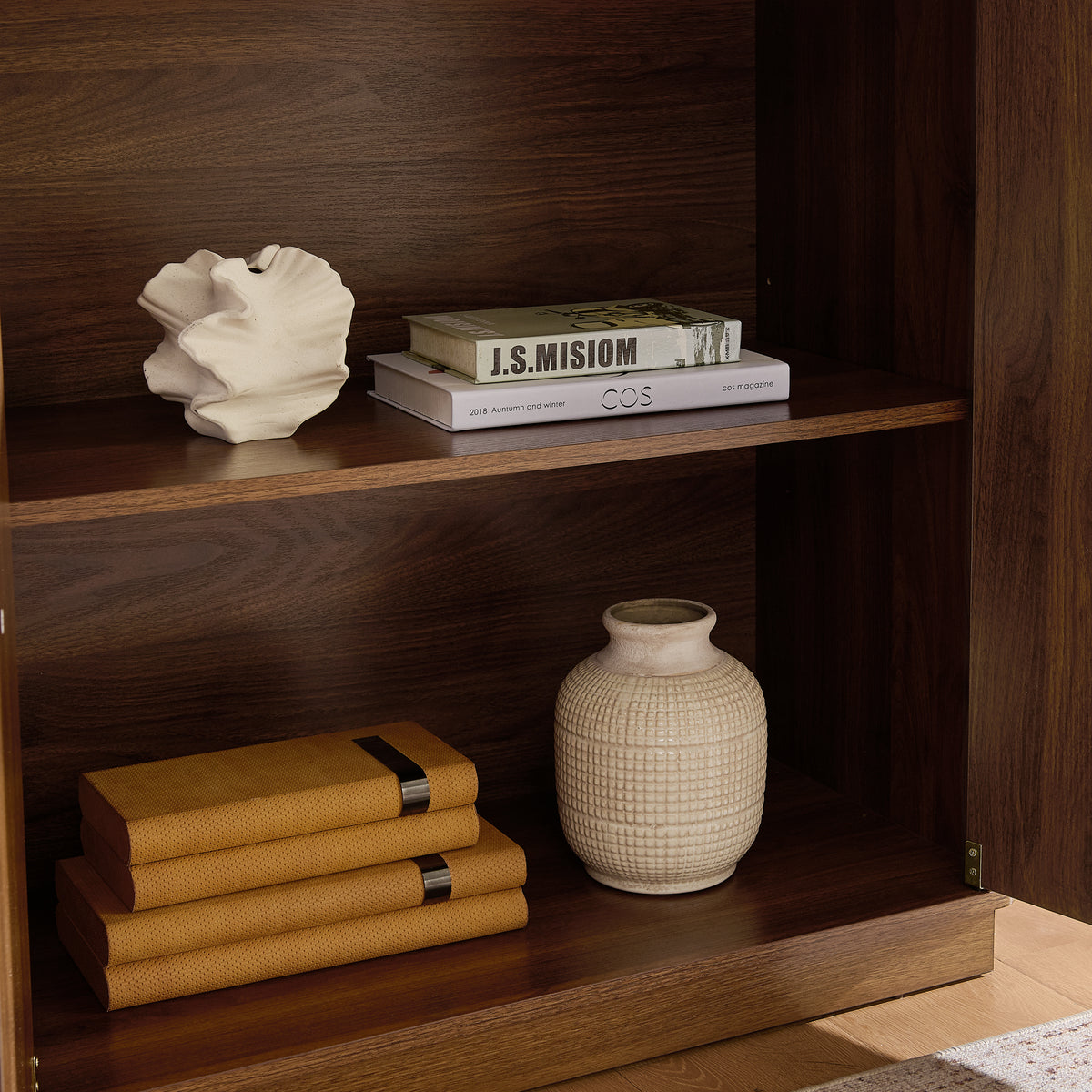 Modern 2-Door Freestanding Storage Cabinet