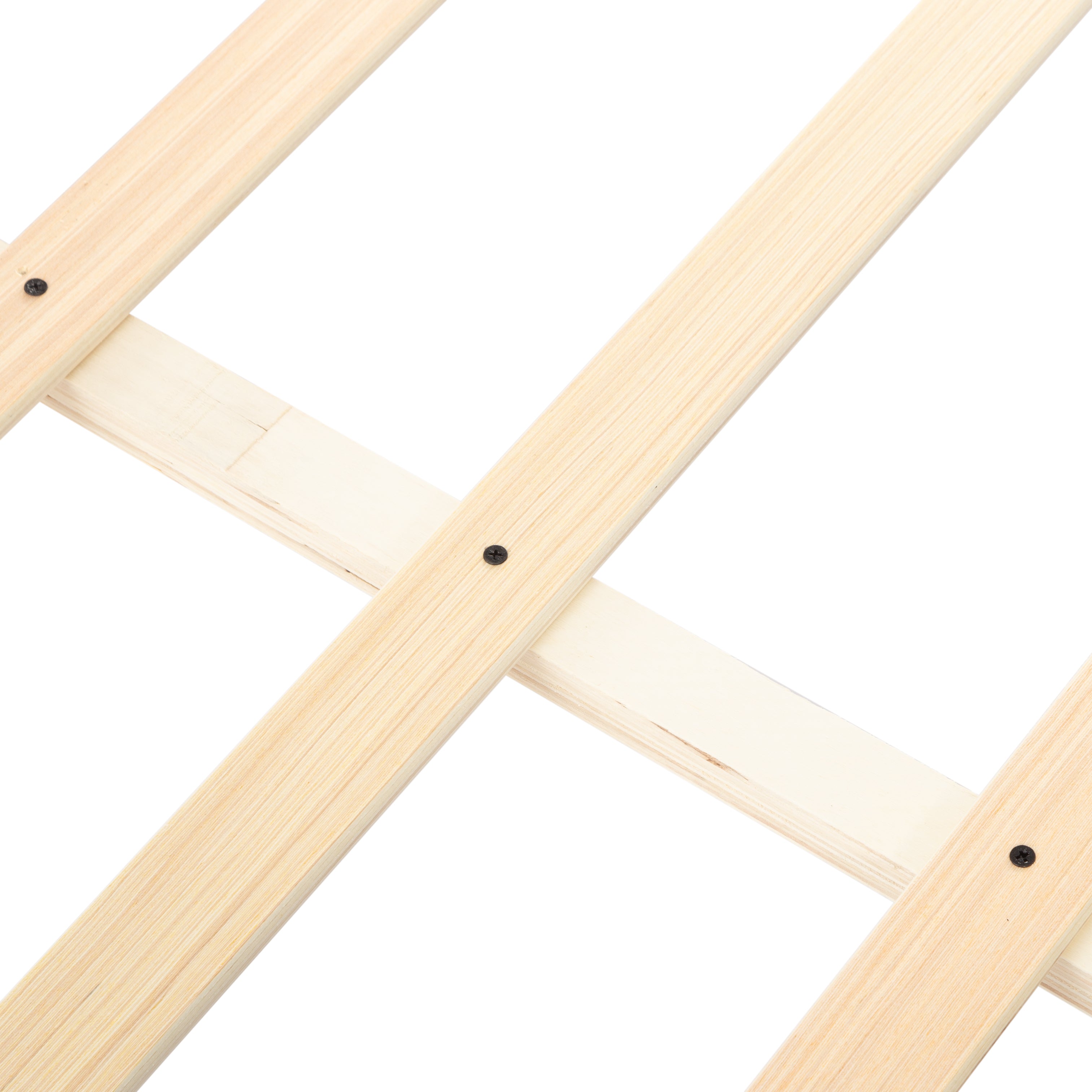 King Upholstered Platform Bed Frame – Tufted Headboard, Solid Wood Slats, Adjustable Height