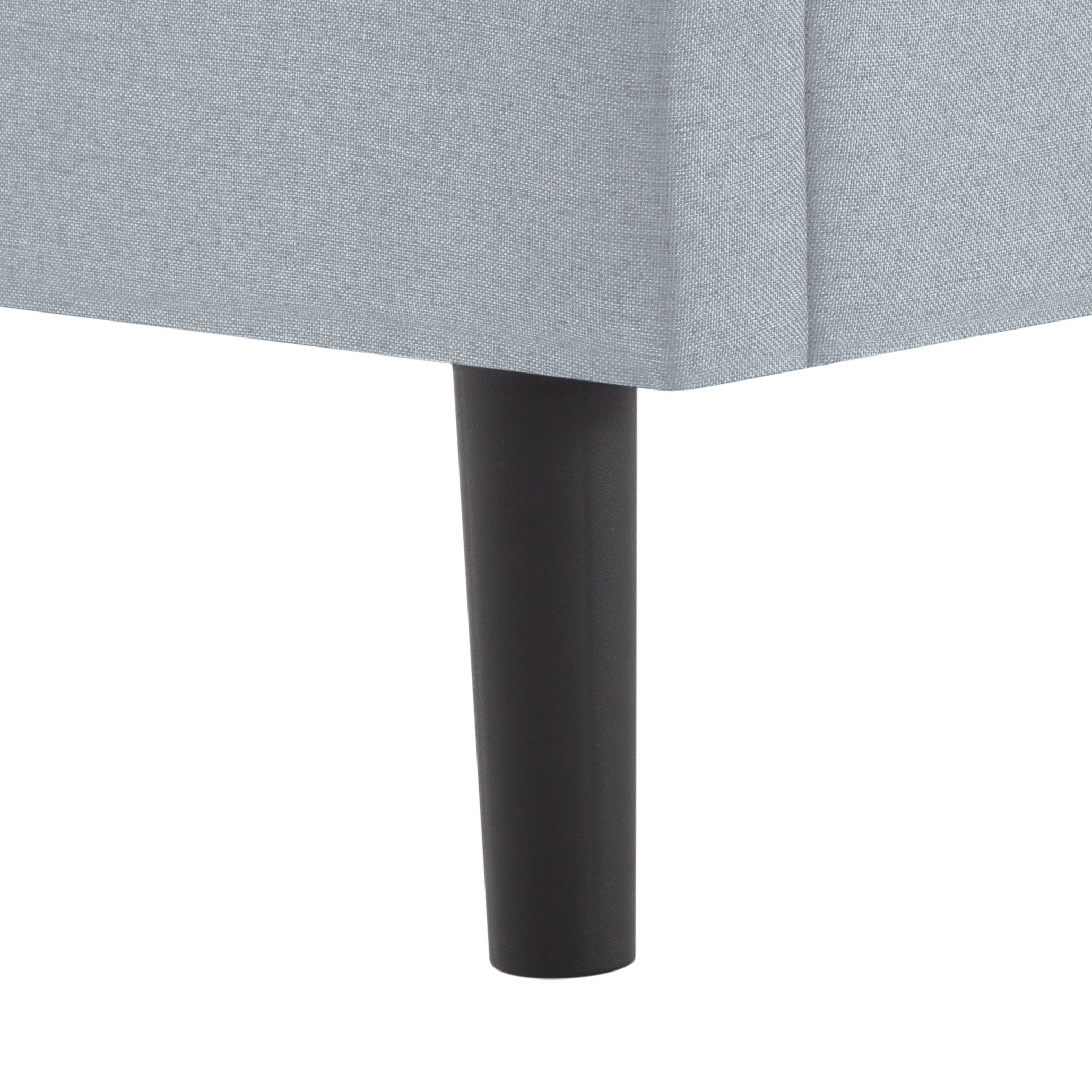 Queen Upholstered Platform Bed Frame – Easy Assembly, Light Gray