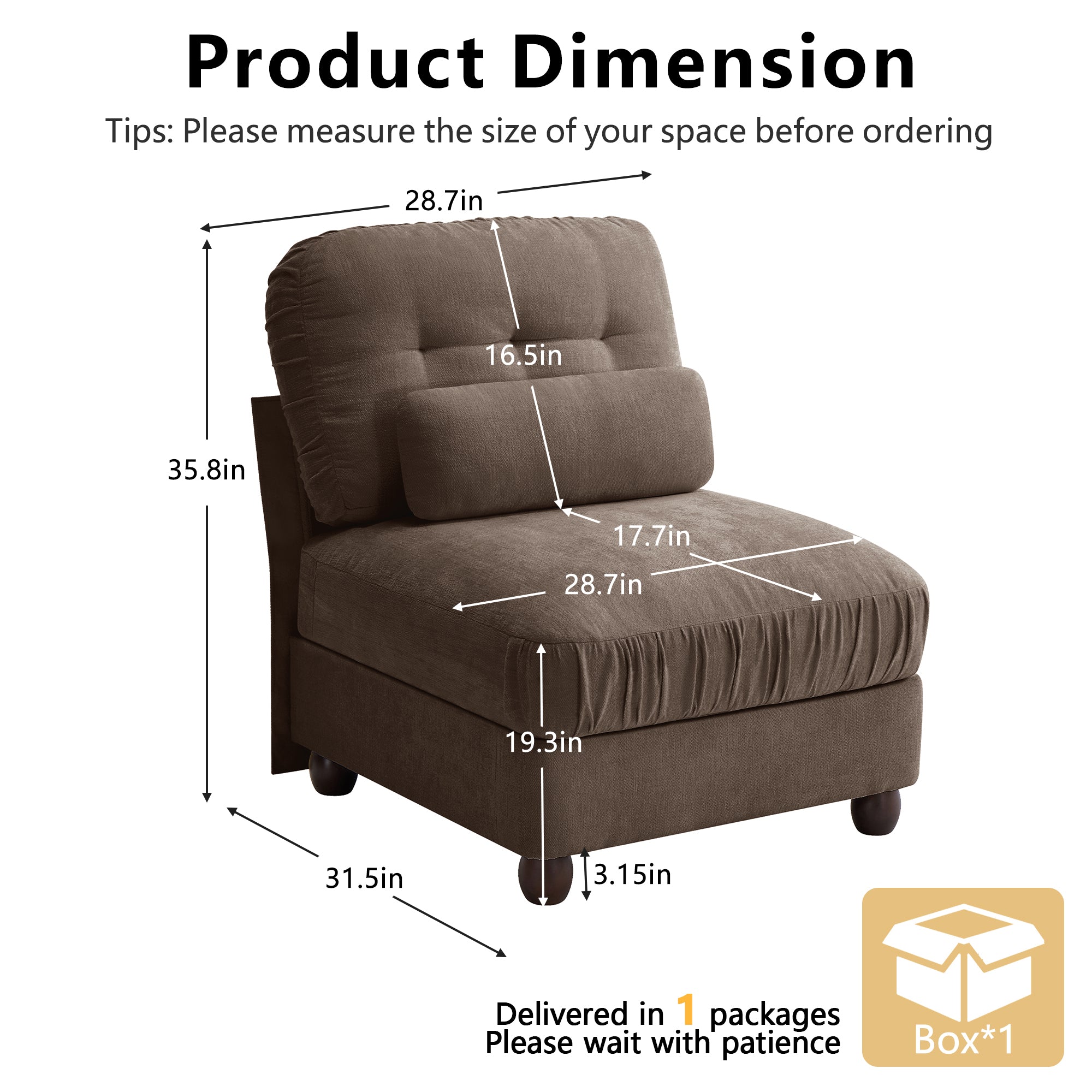 Roselle Classic Chenille Modular Sofa