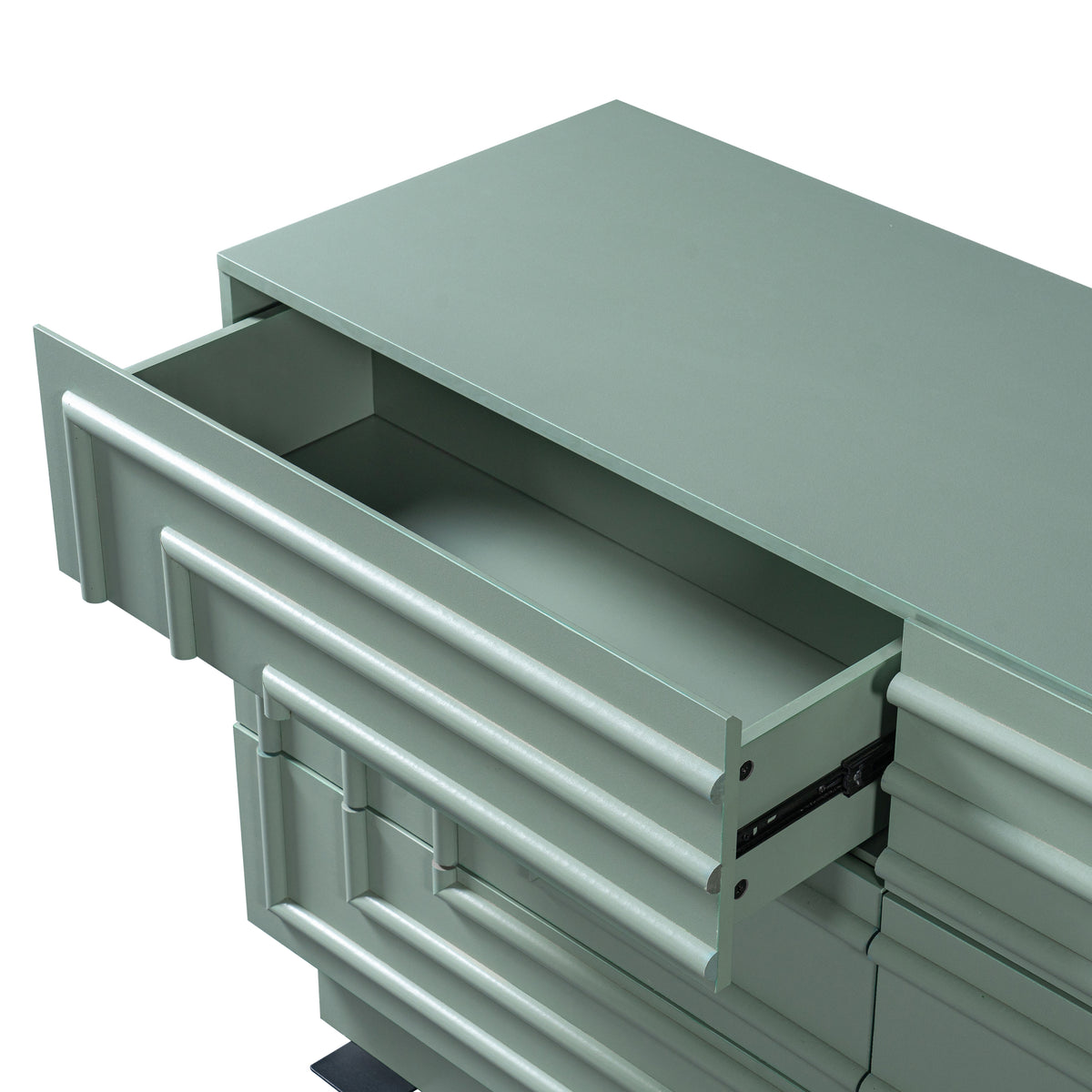 57.2" 6-Drawer Modern Dresser