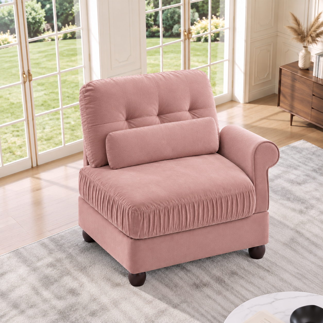 Roselle Classic Chenille Modular Sofa