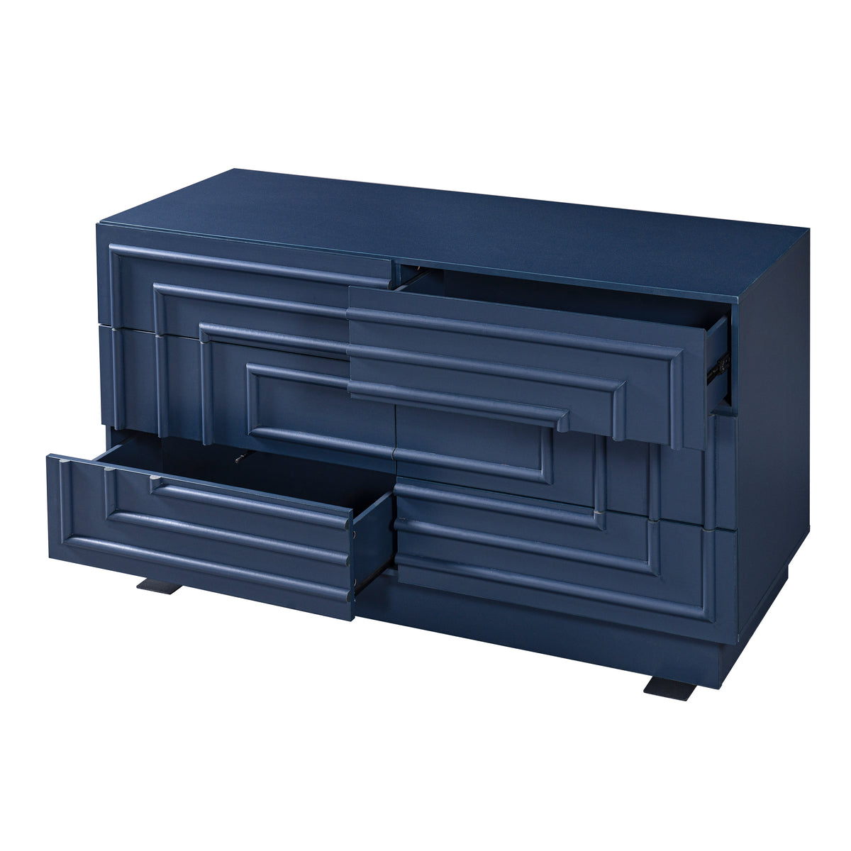 57.2" 6-Drawer Modern Dresser