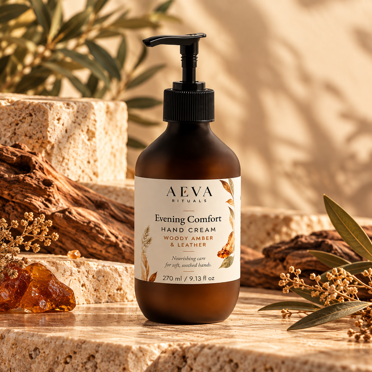 Silk Skin Hand Cream, Woody Amber & Leather