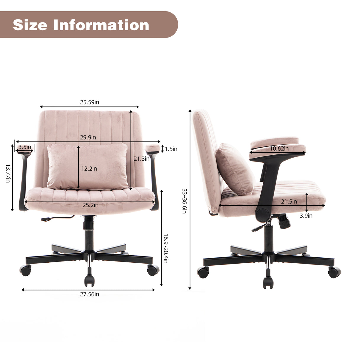 Modern Criss-Cross Armrest Office Chair