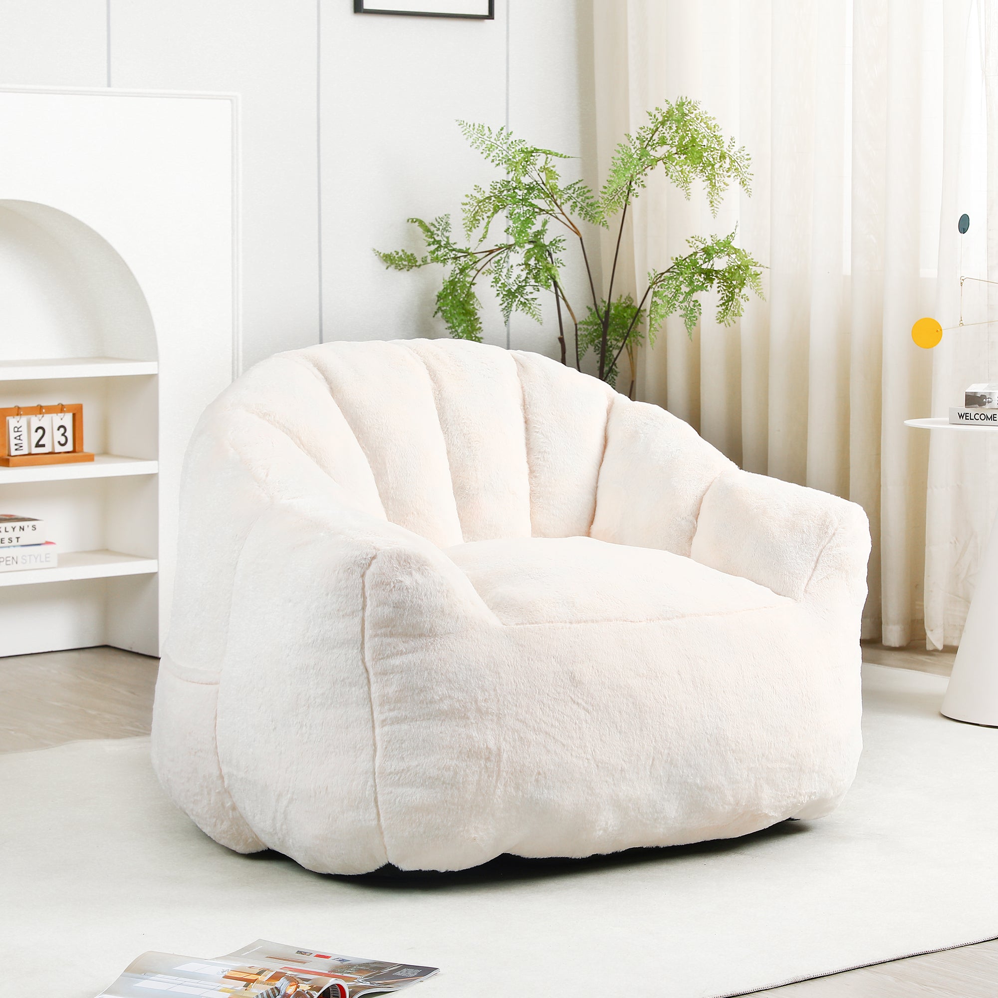 Bean Bag Chair with Armrests
