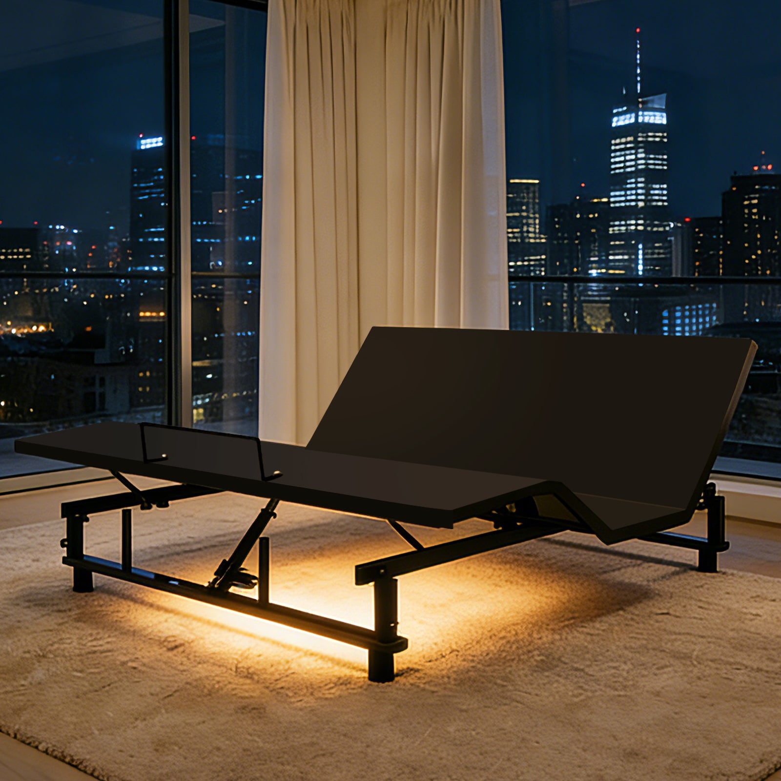 Adjustable Bed Base Frame – King / Queen Size Zero Gravity with USB & Nightlight