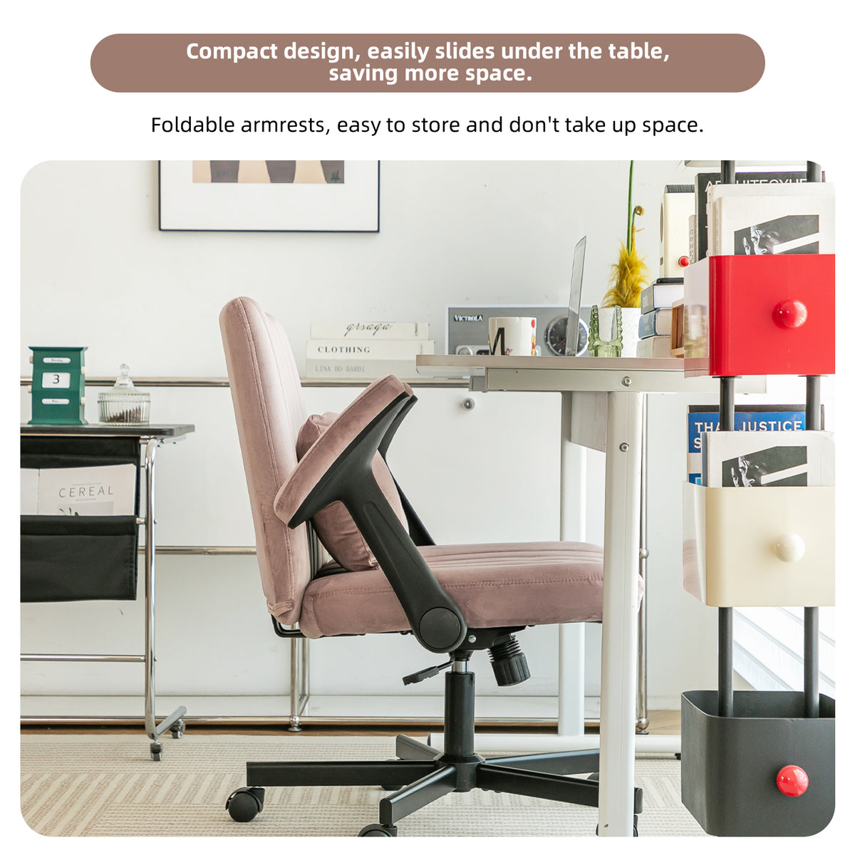 Modern Criss-Cross Armrest Office Chair