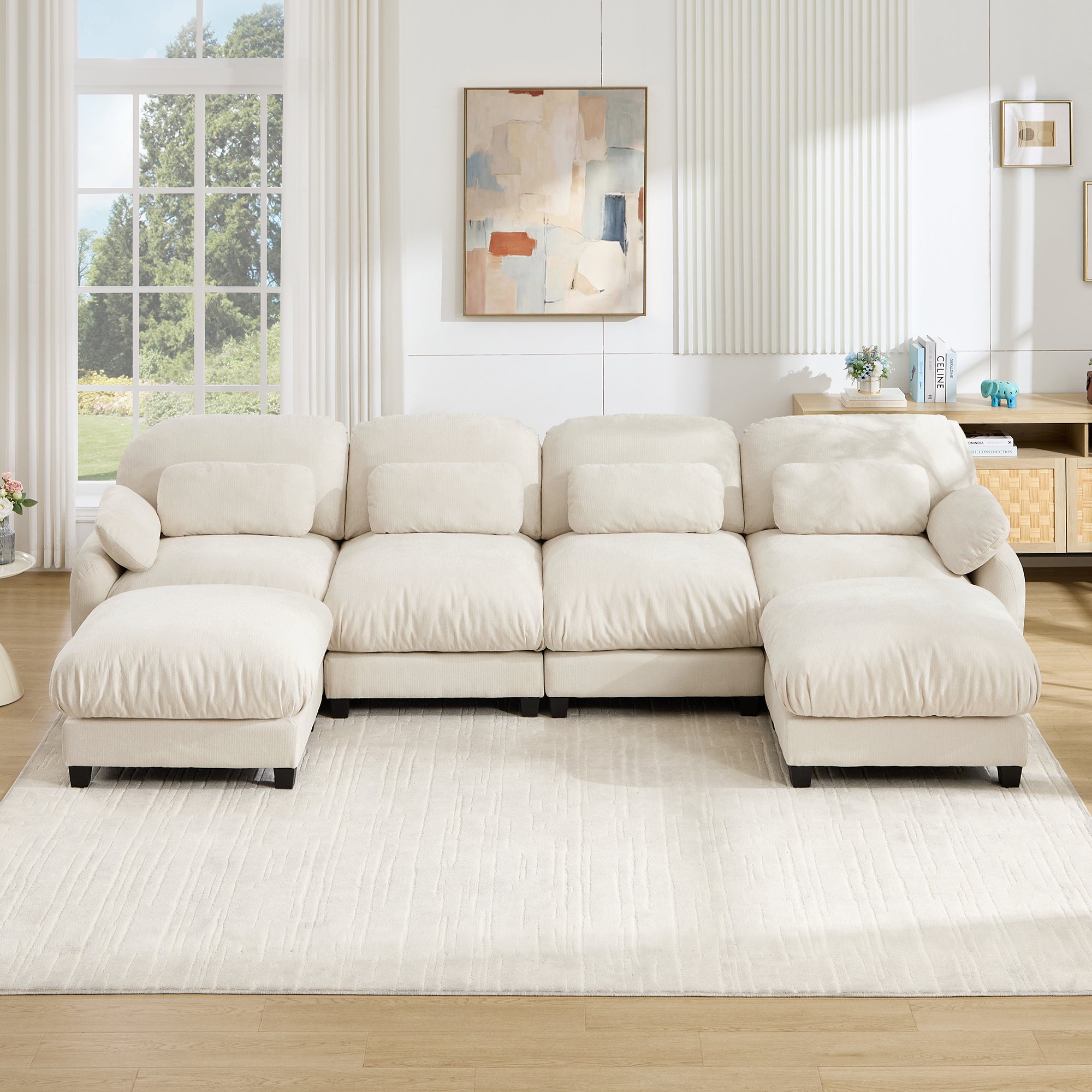 Cloudmere Modern Chenille Modular Sofa