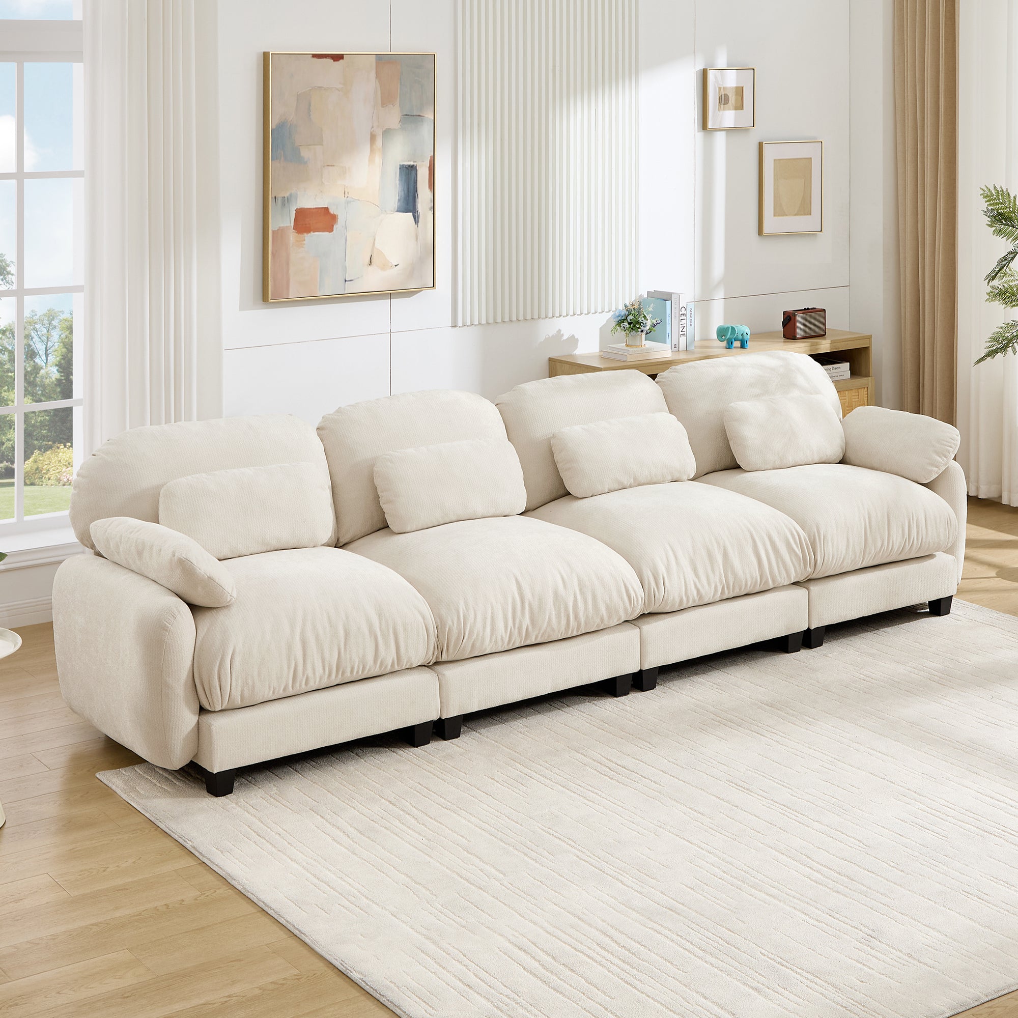 Cloudmere Modern Chenille Modular Sofa