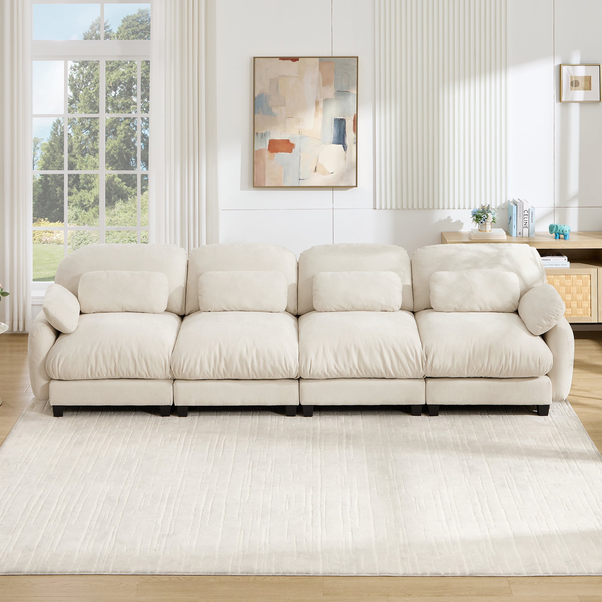 Cloudmere Modern Chenille Modular Sofa