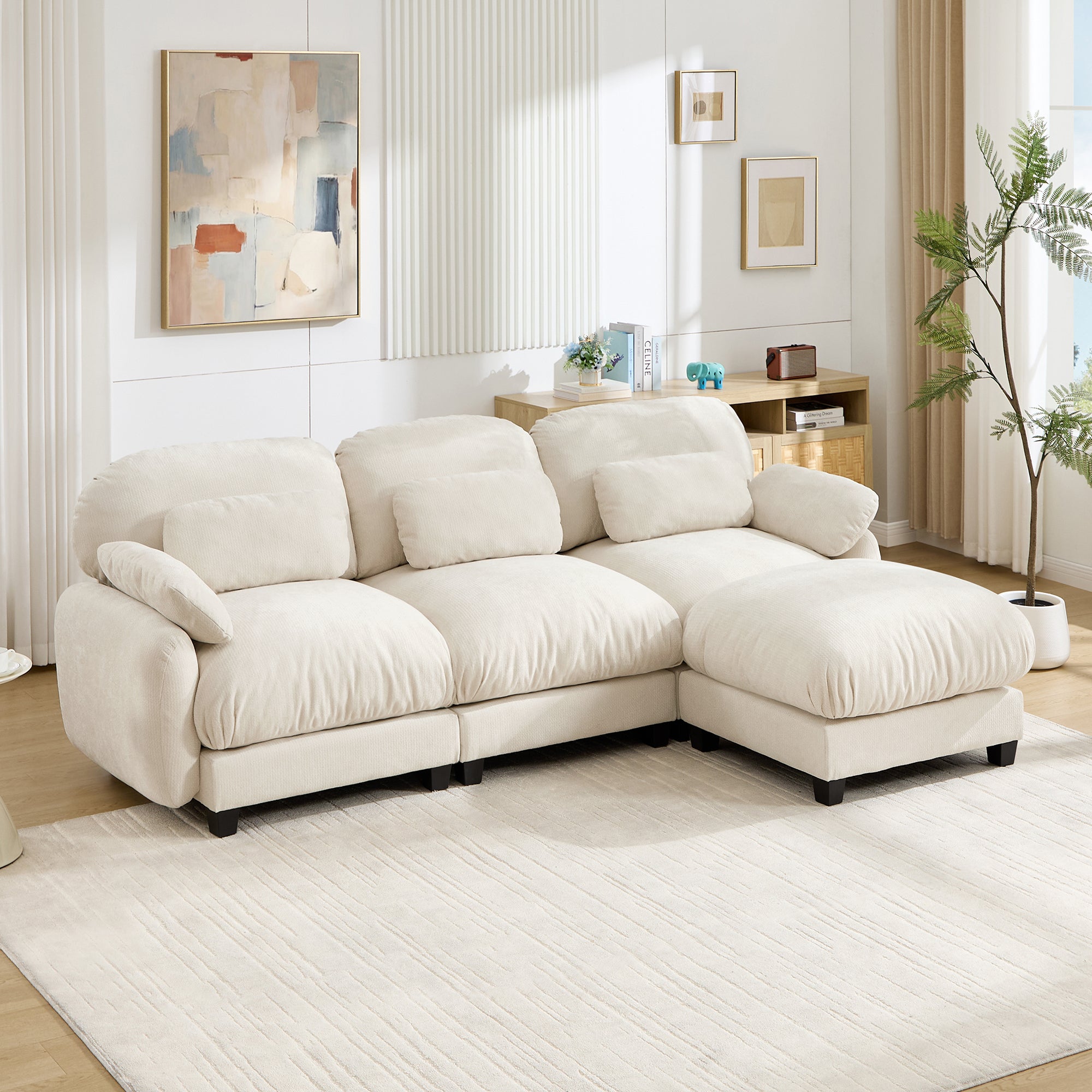 Cloudmere Modern Chenille Modular Sofa