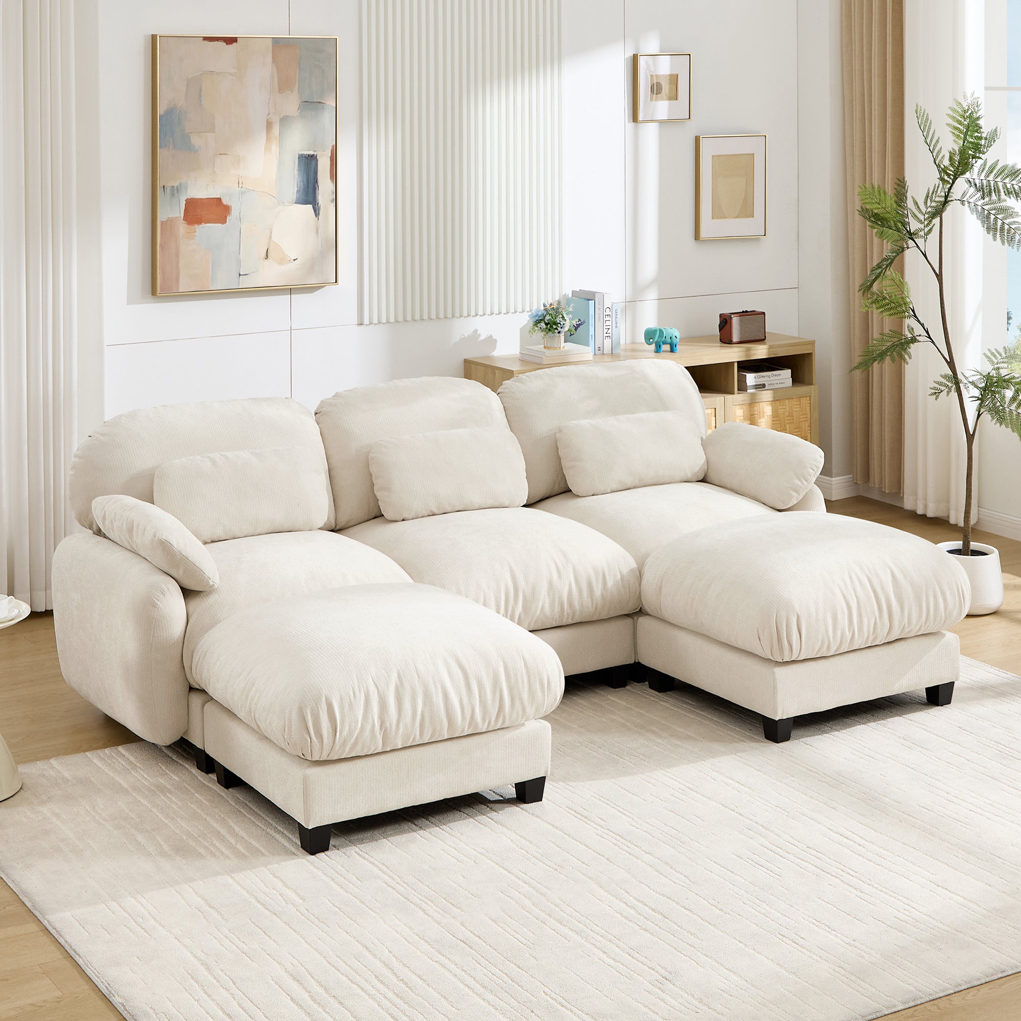 Cloudmere Modern Chenille Modular Sofa