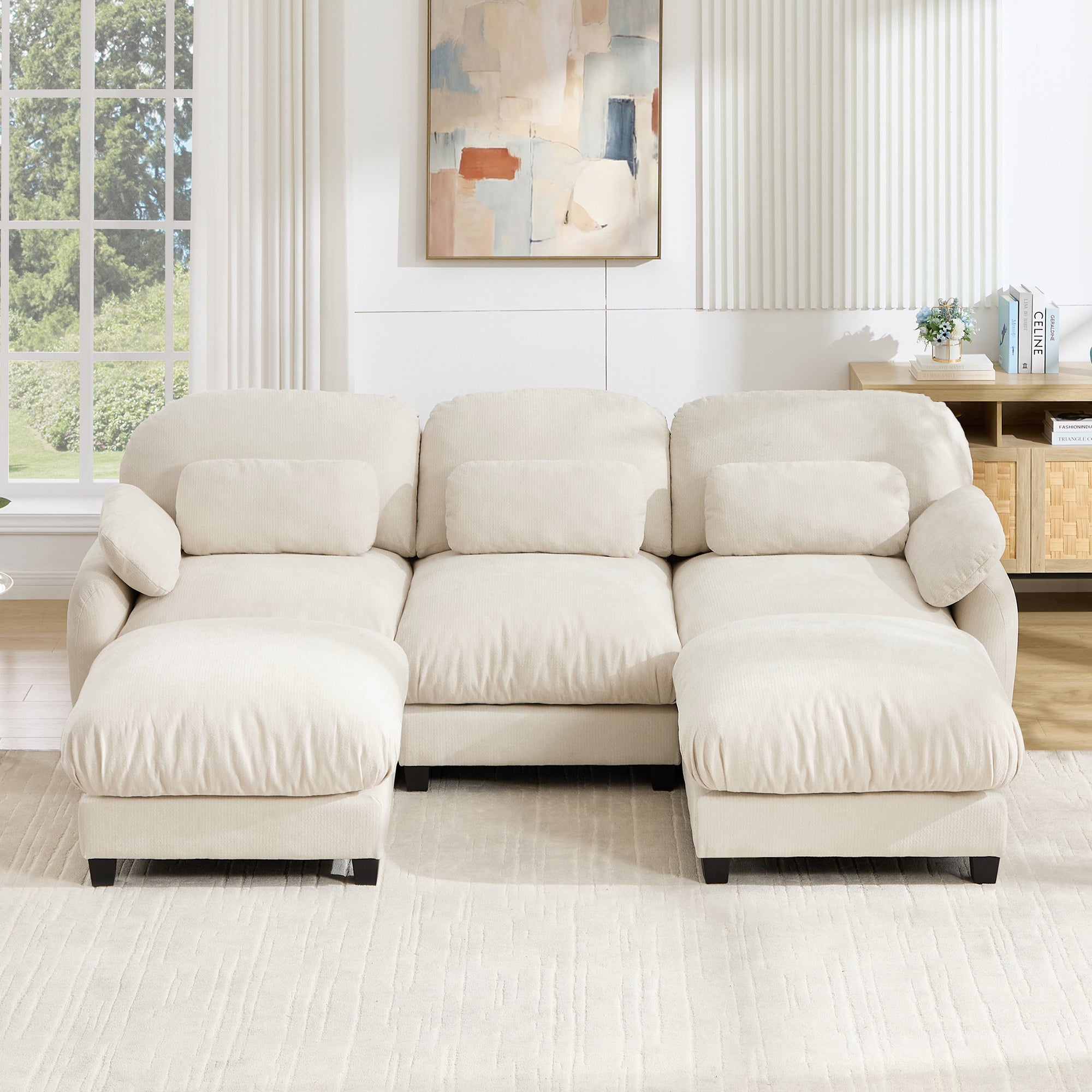 Cloudmere Modern Chenille Modular Sofa