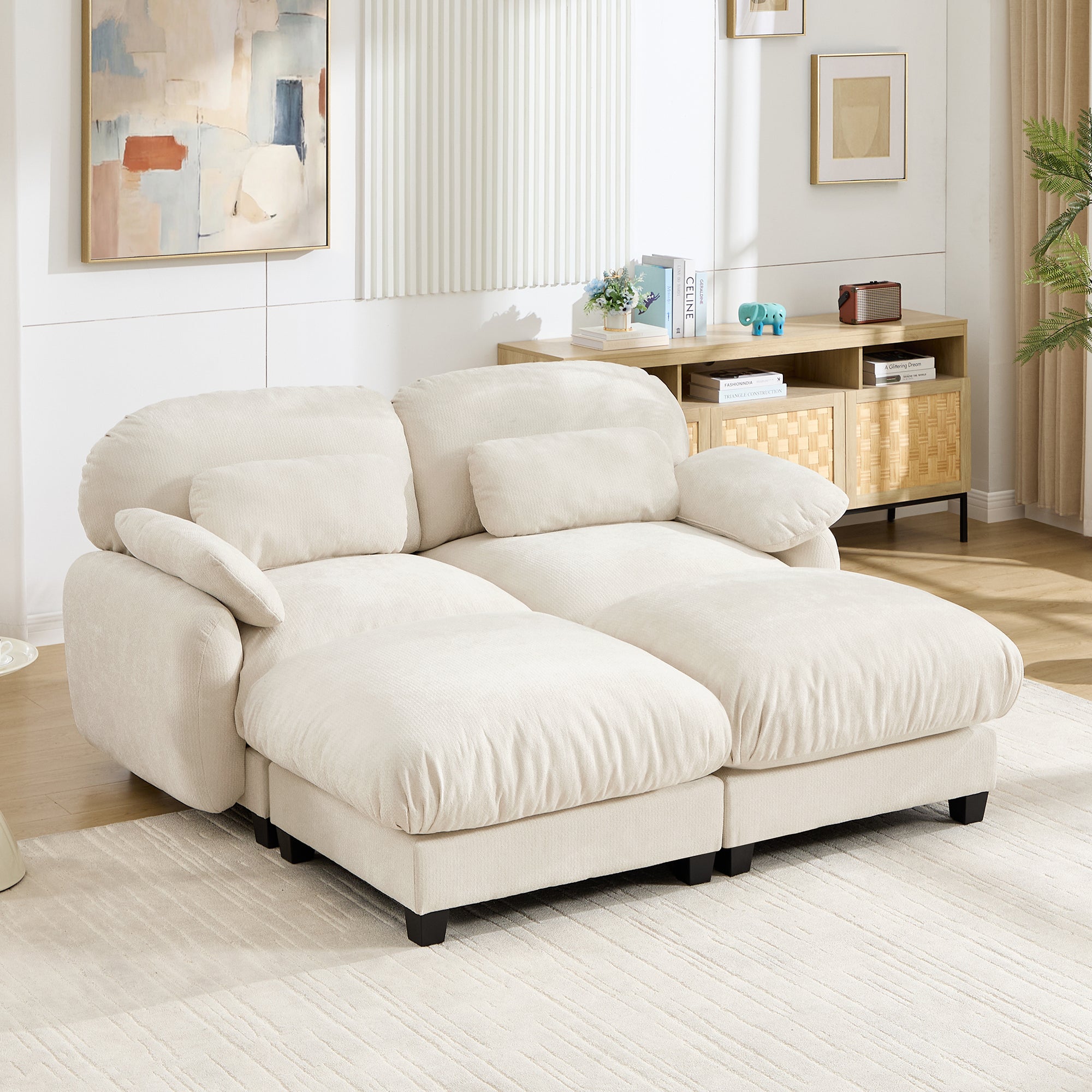 Cloudmere Modern Chenille Modular Sofa
