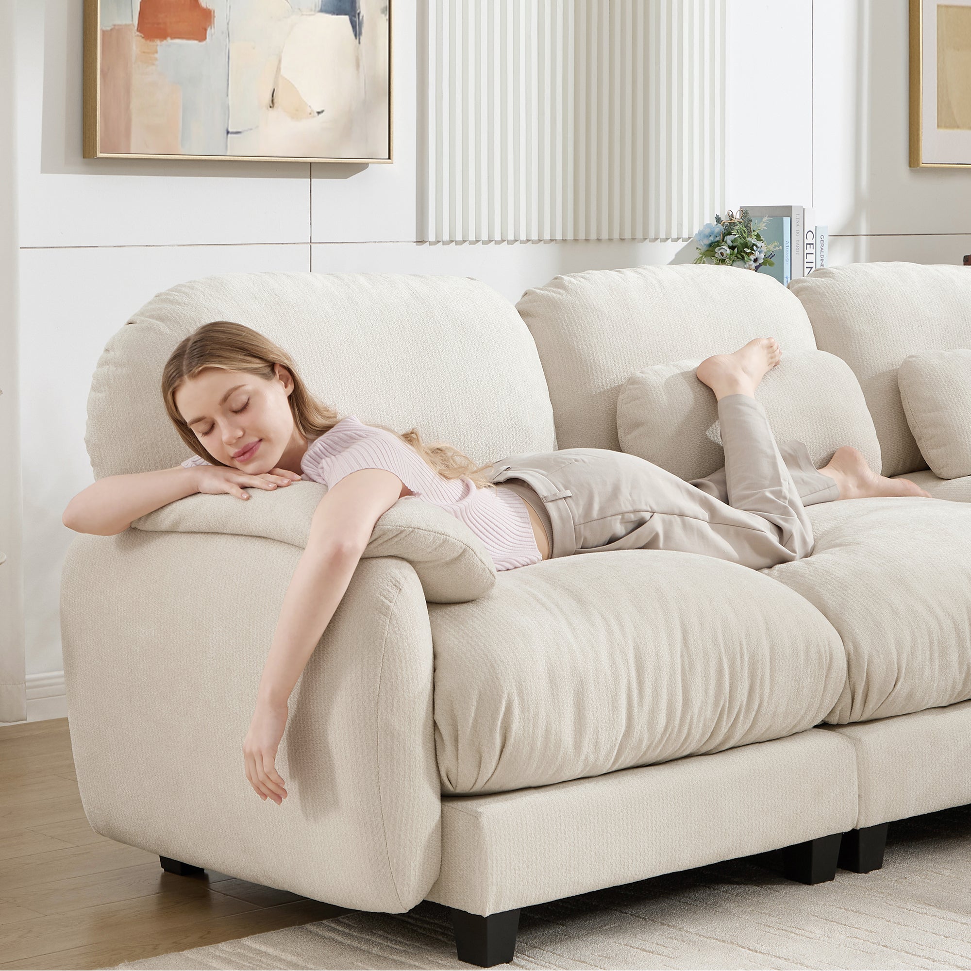 Cloudmere Modern Chenille Modular Sofa