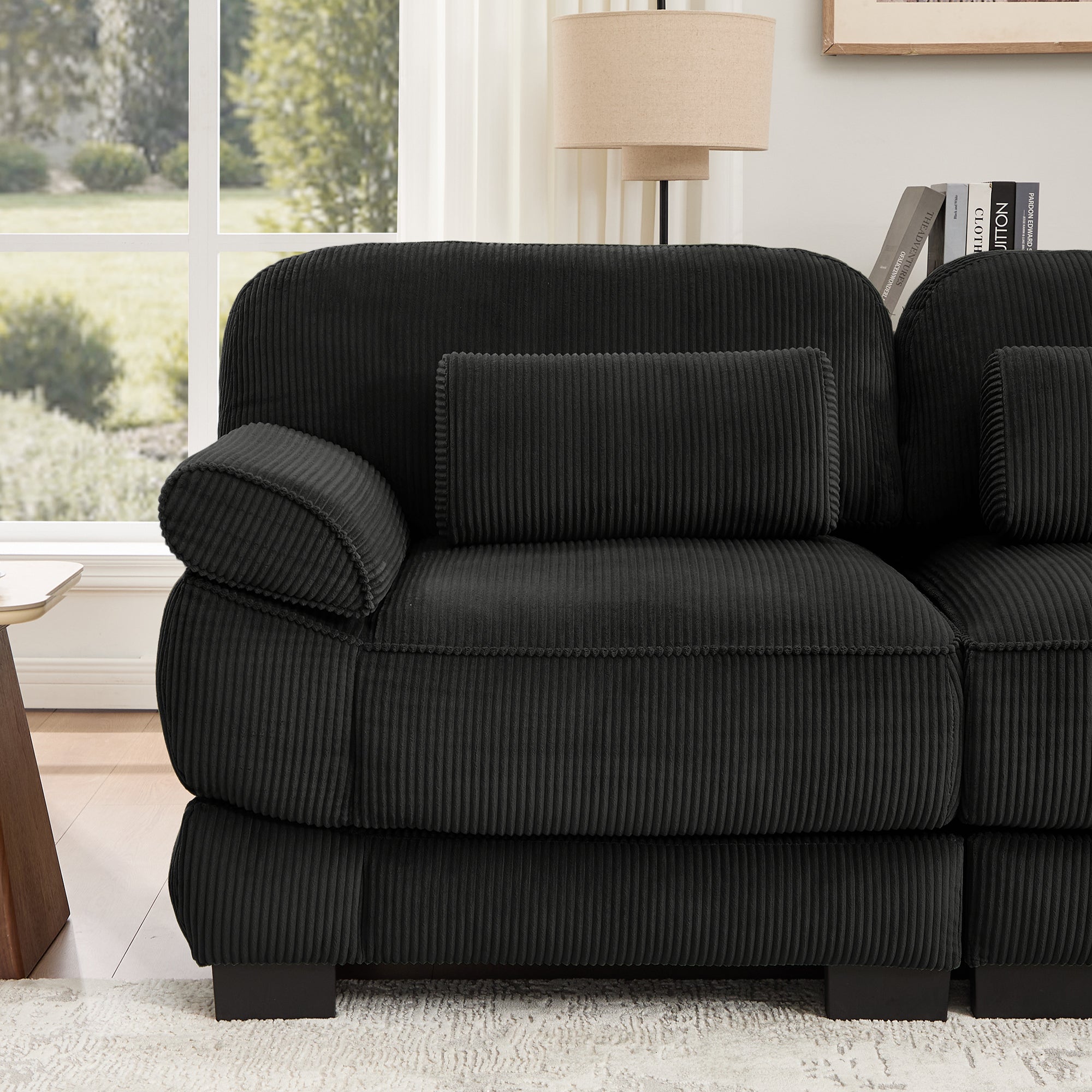 Lunaro Luxe Ribbed Corduroy Modular Sofa