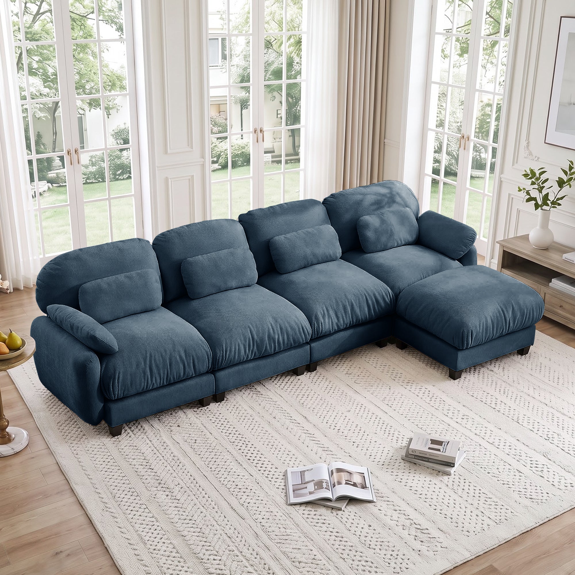 Cloudmere Modern Chenille Modular Sofa
