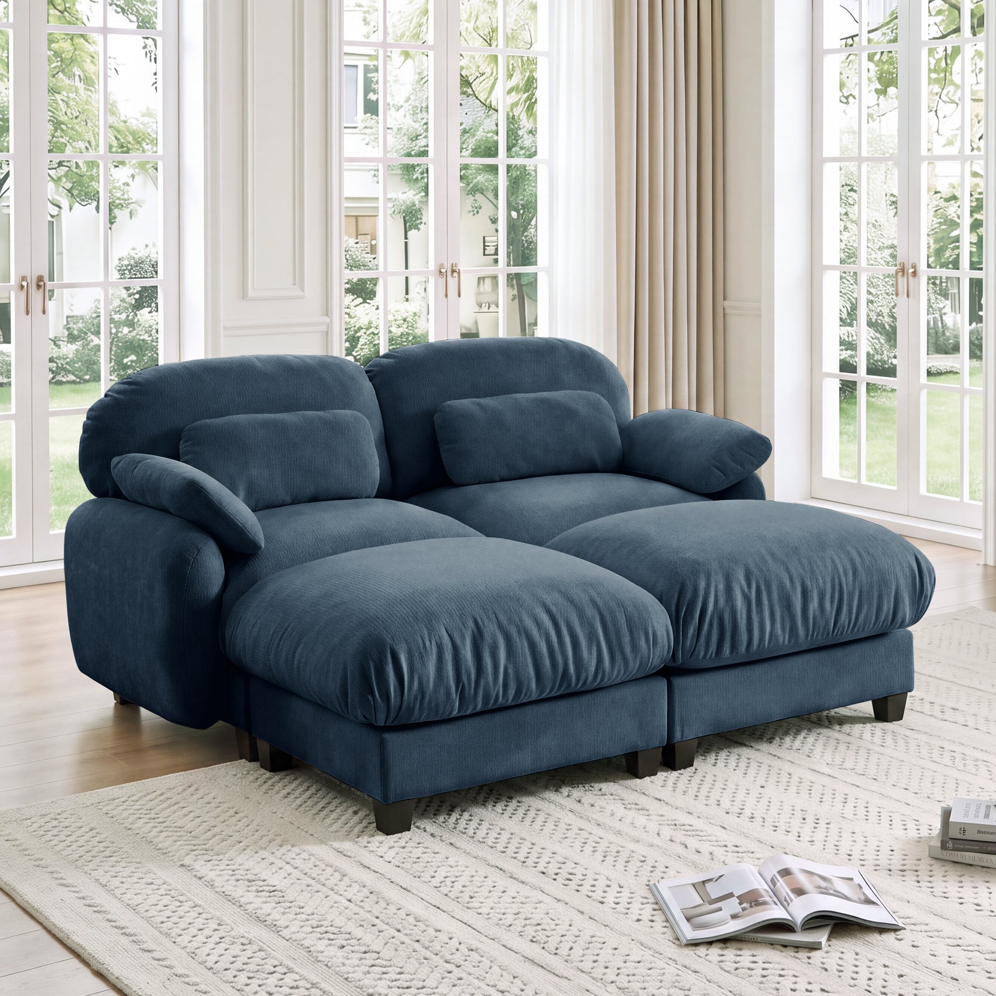 Cloudmere Modern Chenille Modular Sofa
