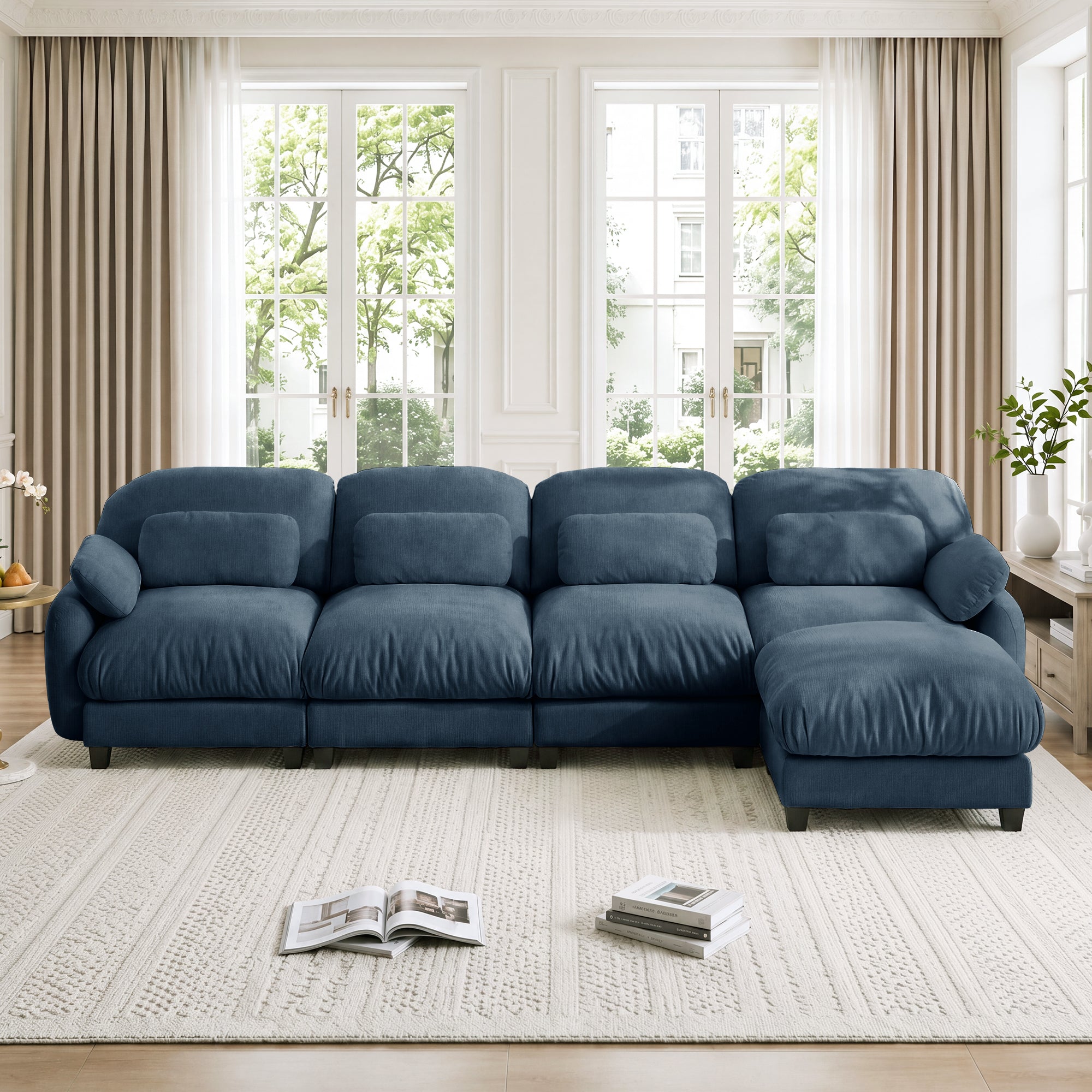 Cloudmere Modern Chenille Modular Sofa