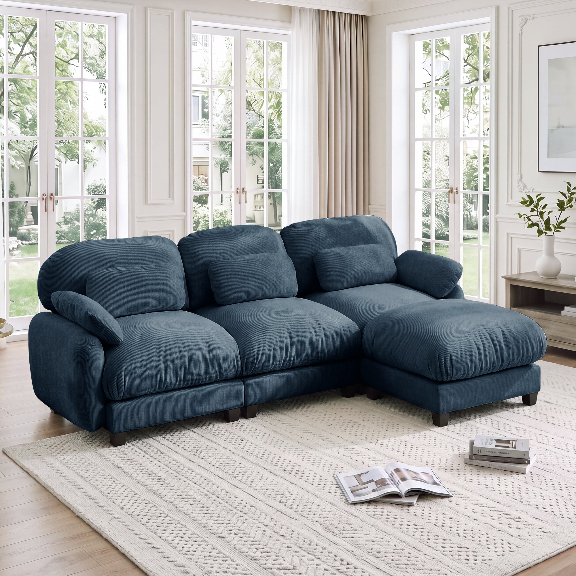 Cloudmere Modern Chenille Modular Sofa