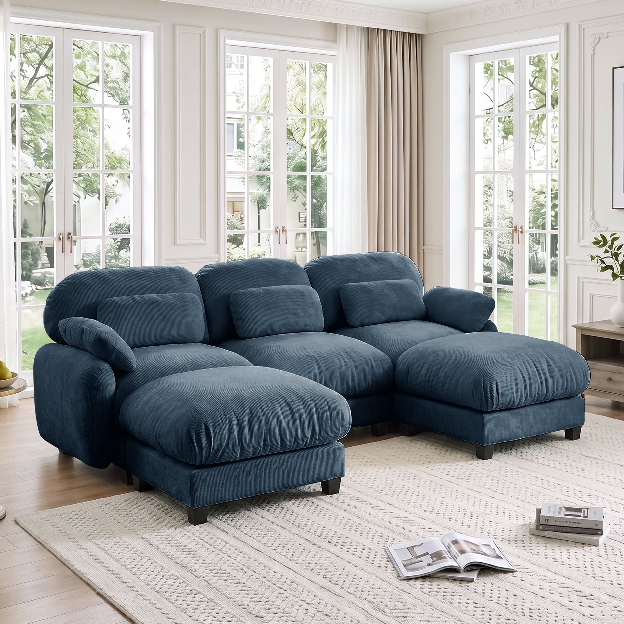 Cloudmere Modern Chenille Modular Sofa