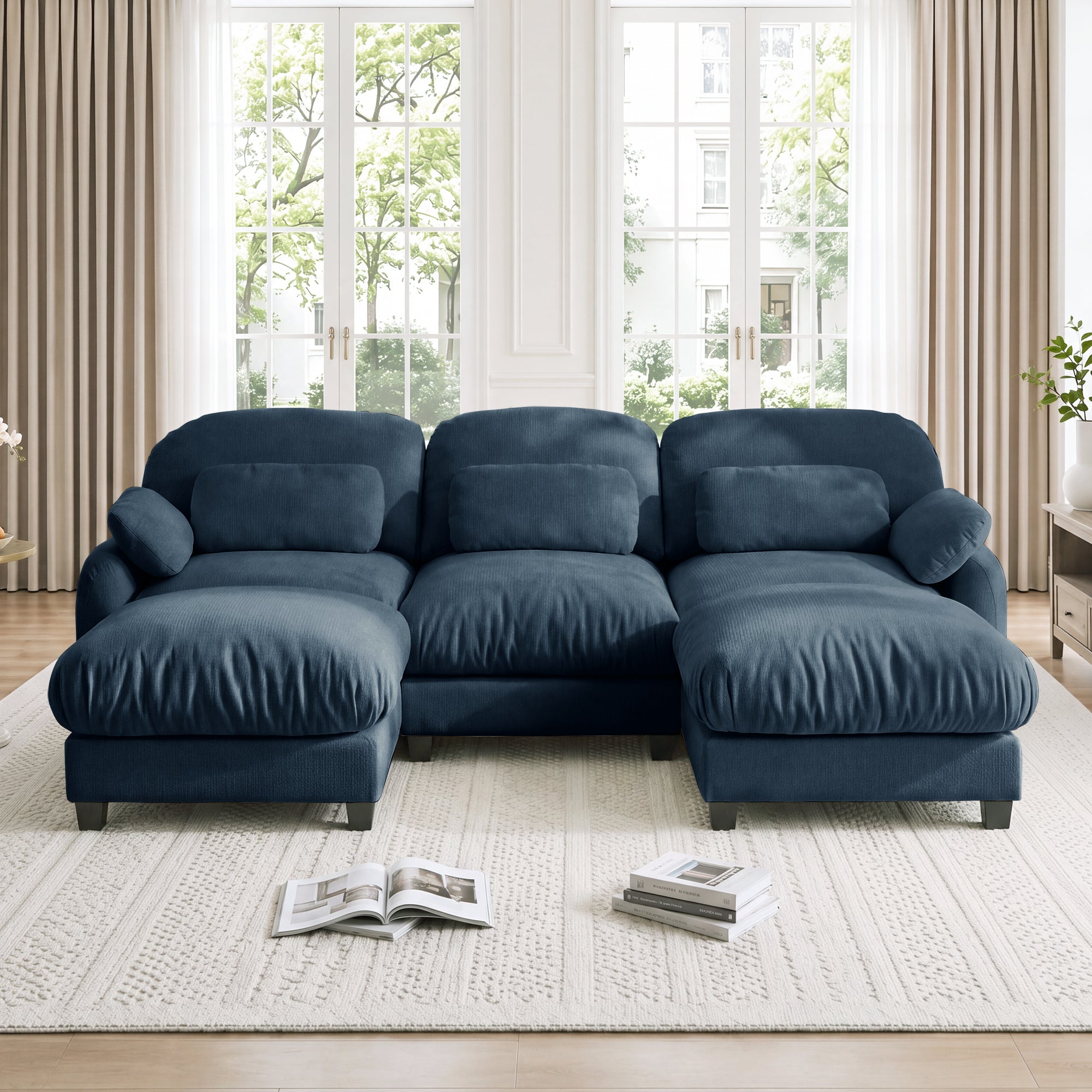 Cloudmere Modern Chenille Modular Sofa