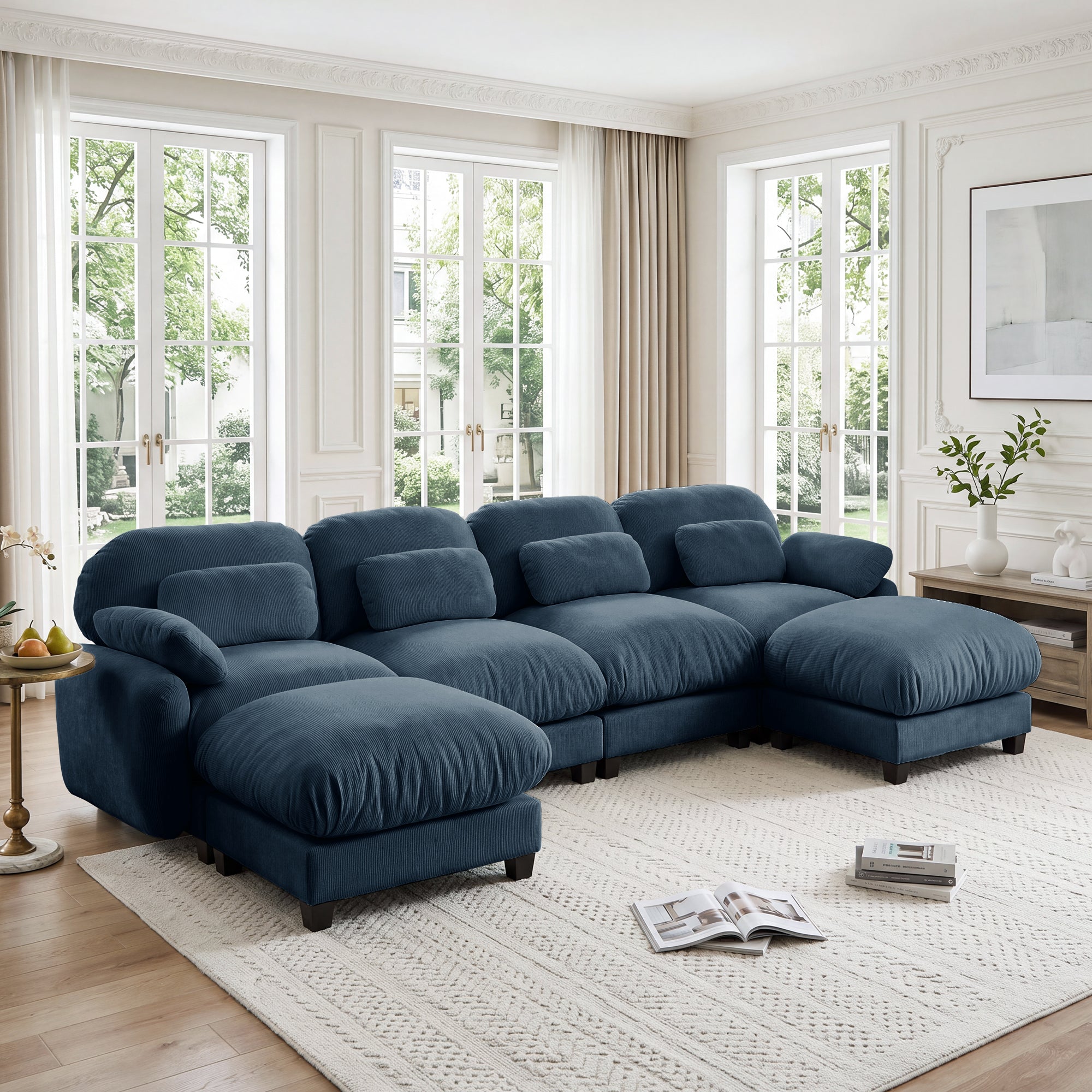 Cloudmere Modern Chenille Modular Sofa
