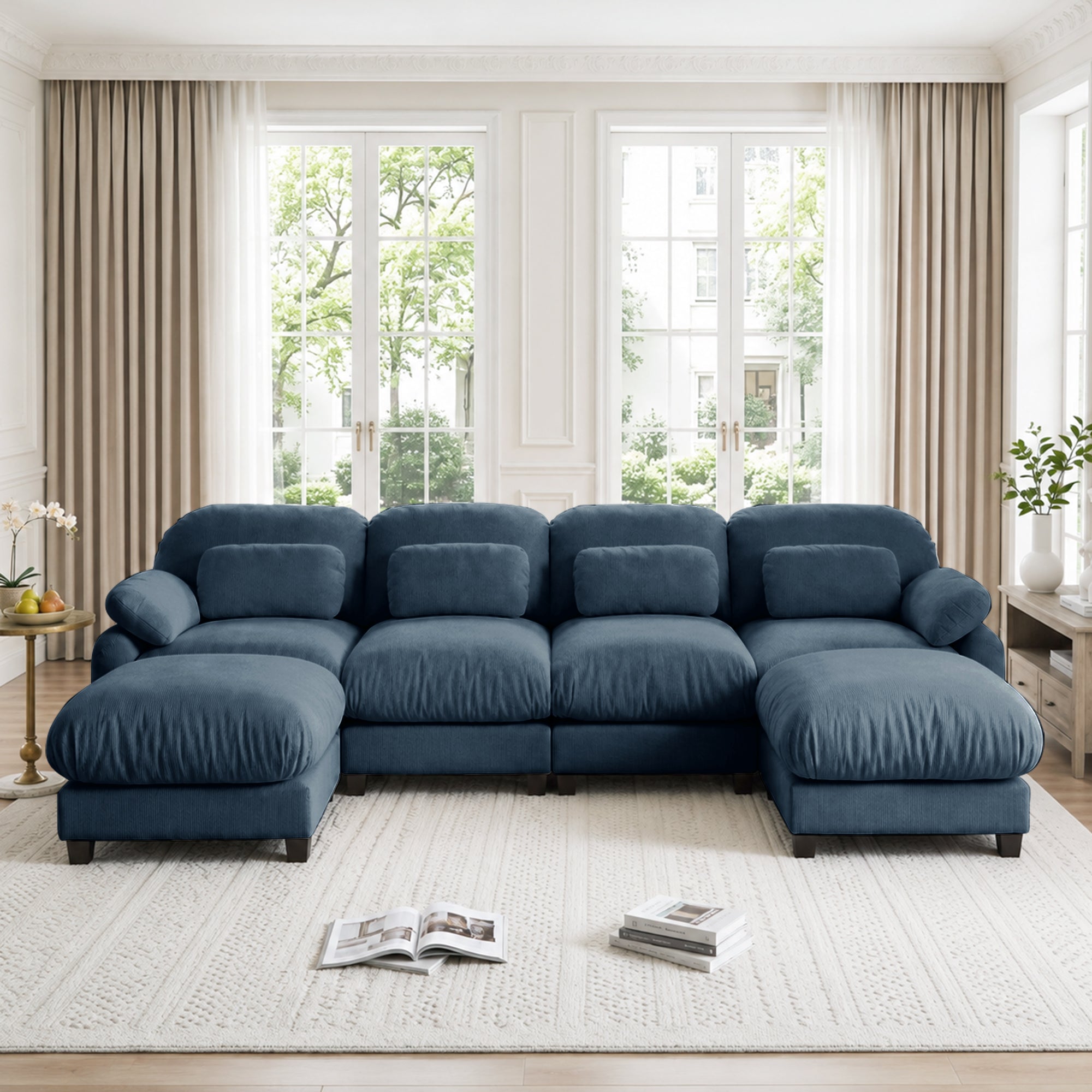 Cloudmere Modern Chenille Modular Sofa