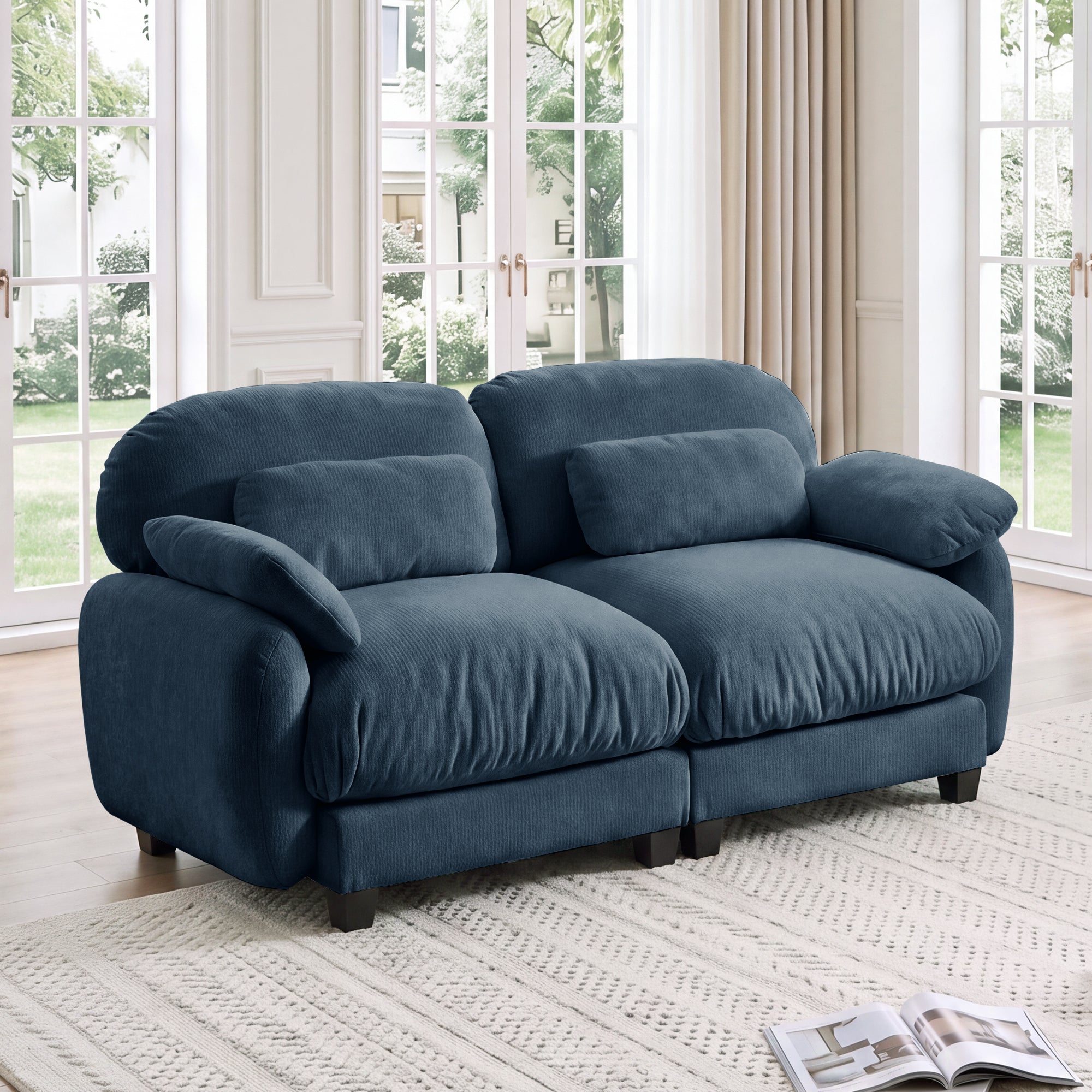 Cloudmere Modern Chenille Modular Sofa