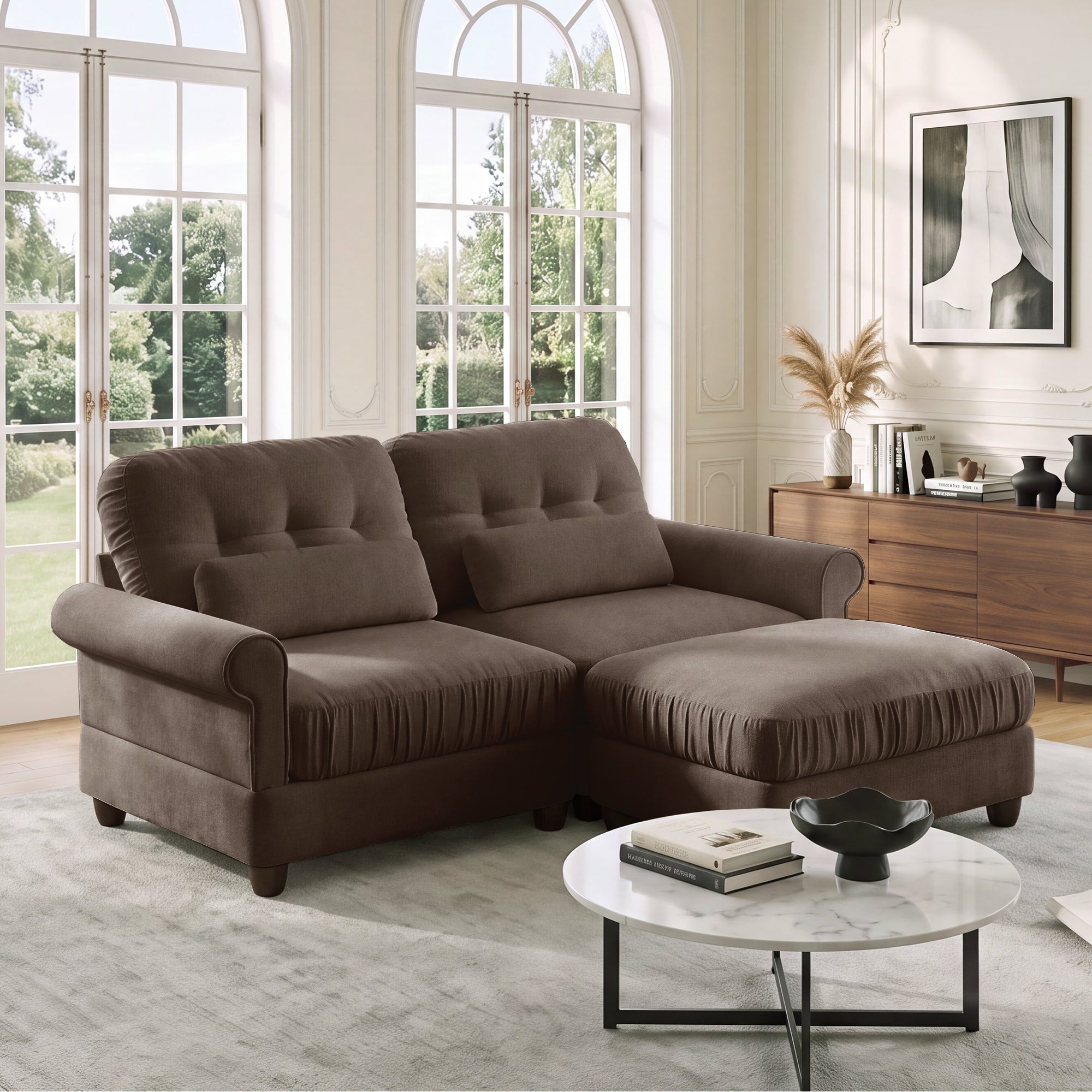 Roselle Classic Chenille Modular Sofa