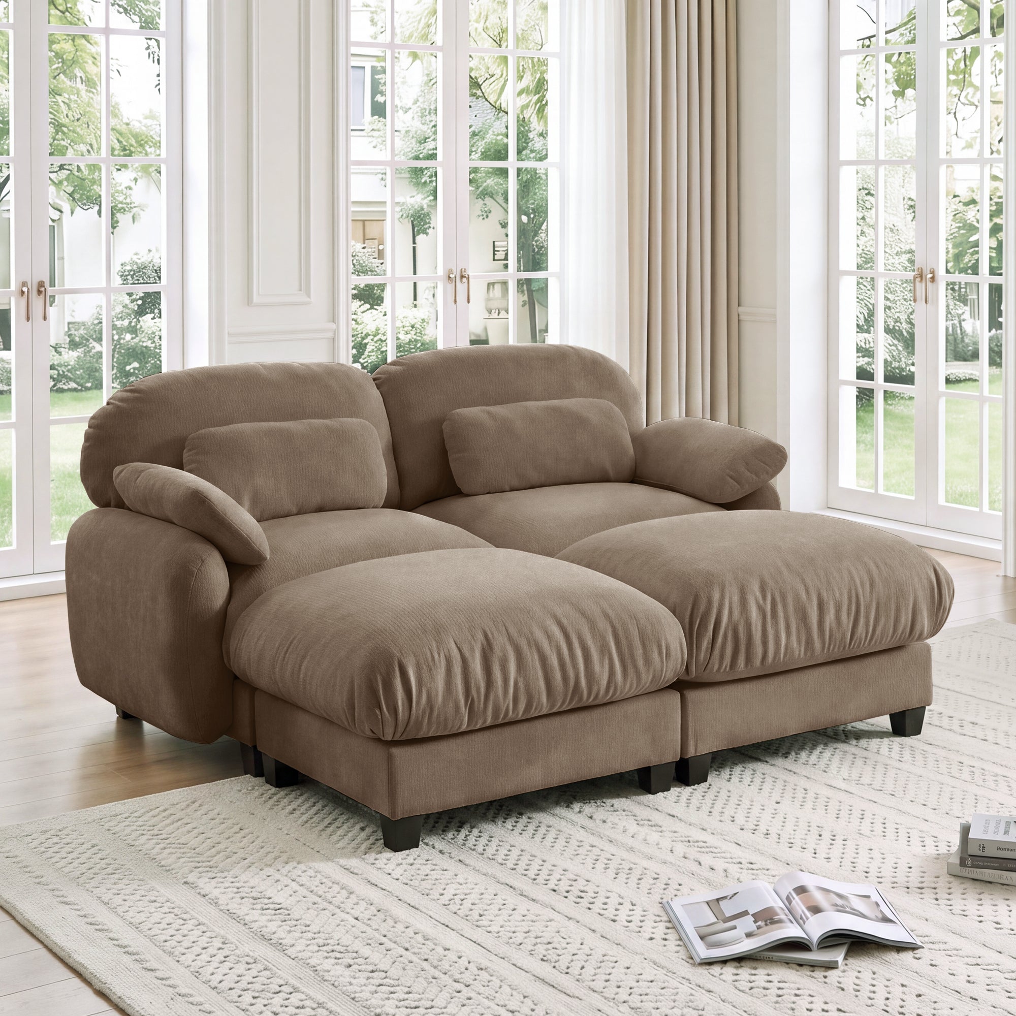 Cloudmere Modern Chenille Modular Sofa