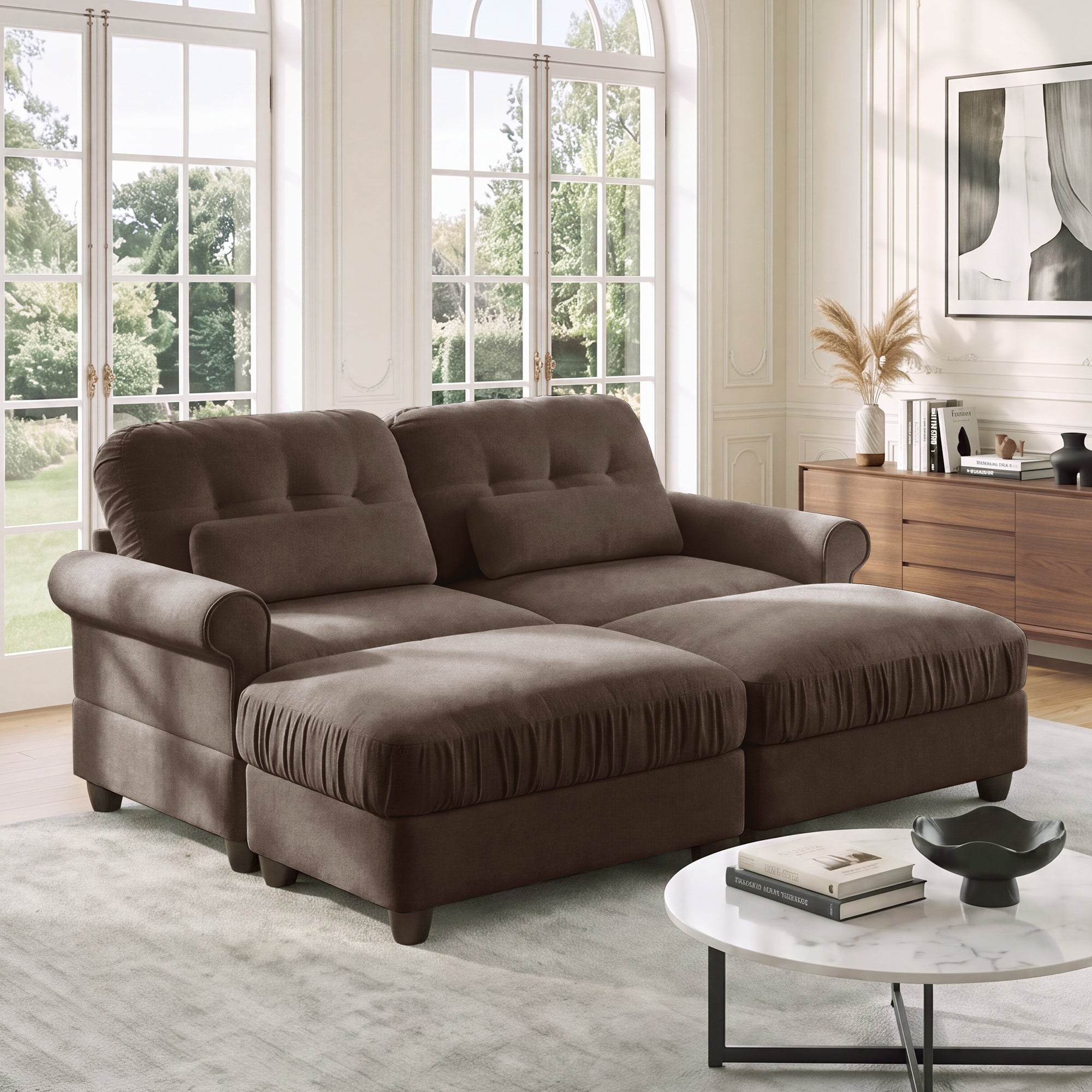 Roselle Classic Chenille Modular Sofa