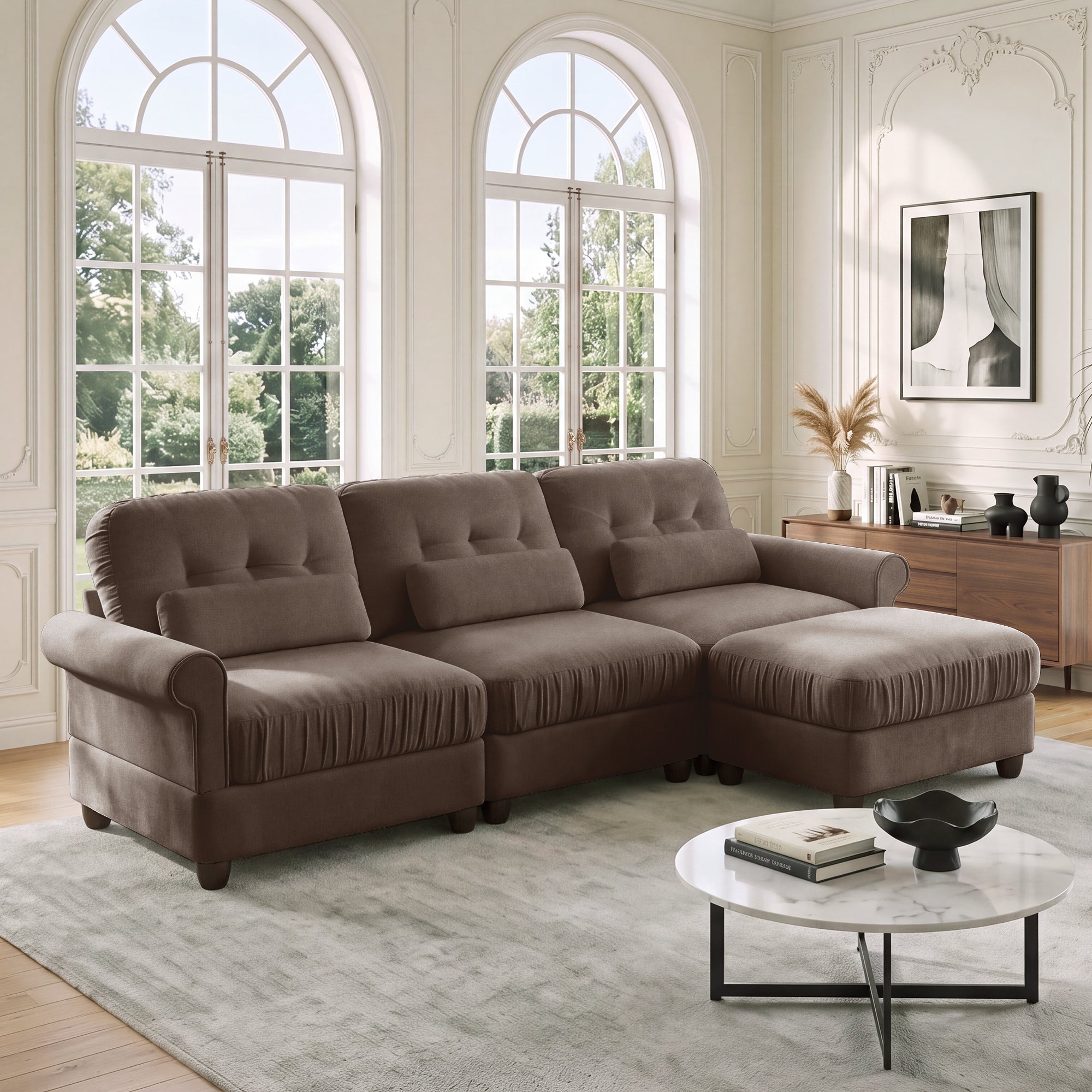 Roselle Classic Chenille Modular Sofa