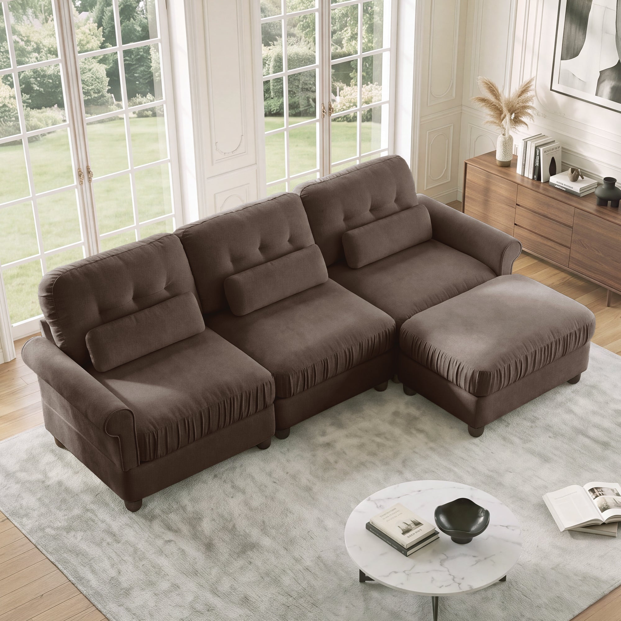 Roselle Classic Chenille Modular Sofa